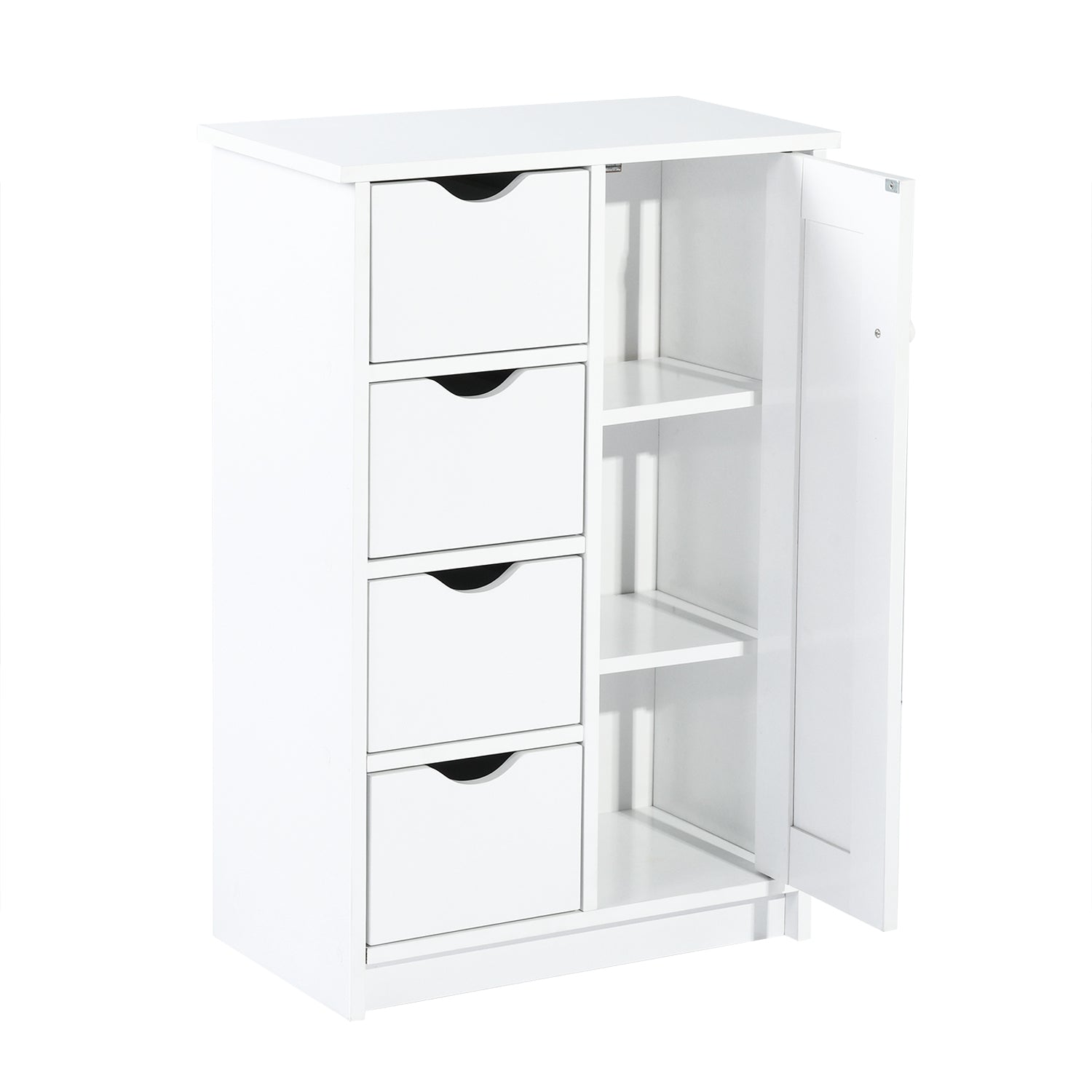 Homy Casa KUPCHAK 21.65"L x 11.81"W x 32.28"H Storage Cabinet for Home Organization
