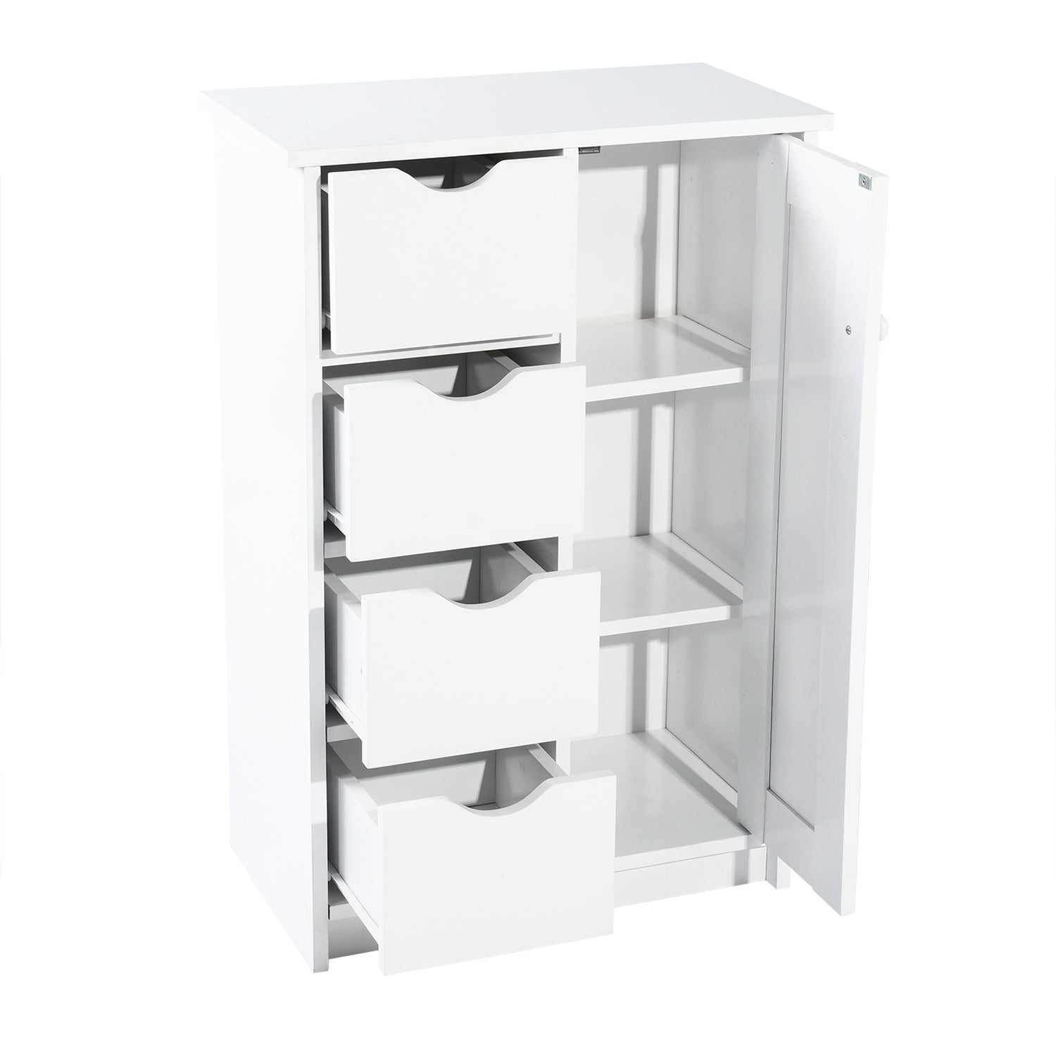 Homy Casa KUPCHAK Y 21.65" x 11.81" x 32.28" Shelving Unit for Home and Office Storage