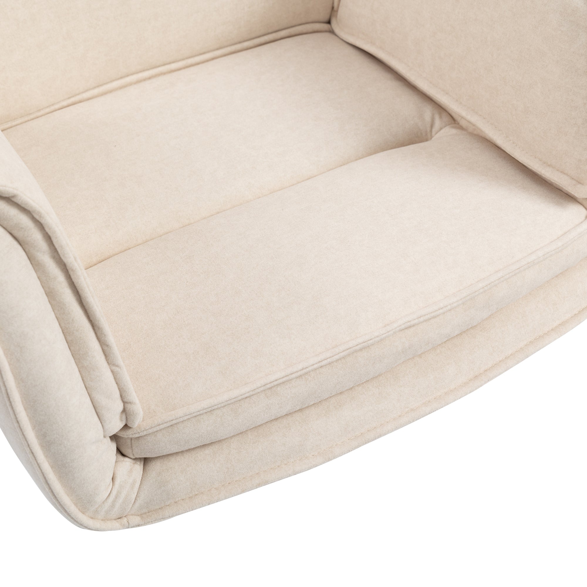 Korin Fabric Cross-Leg Desk Chair with Adjustable Armrests