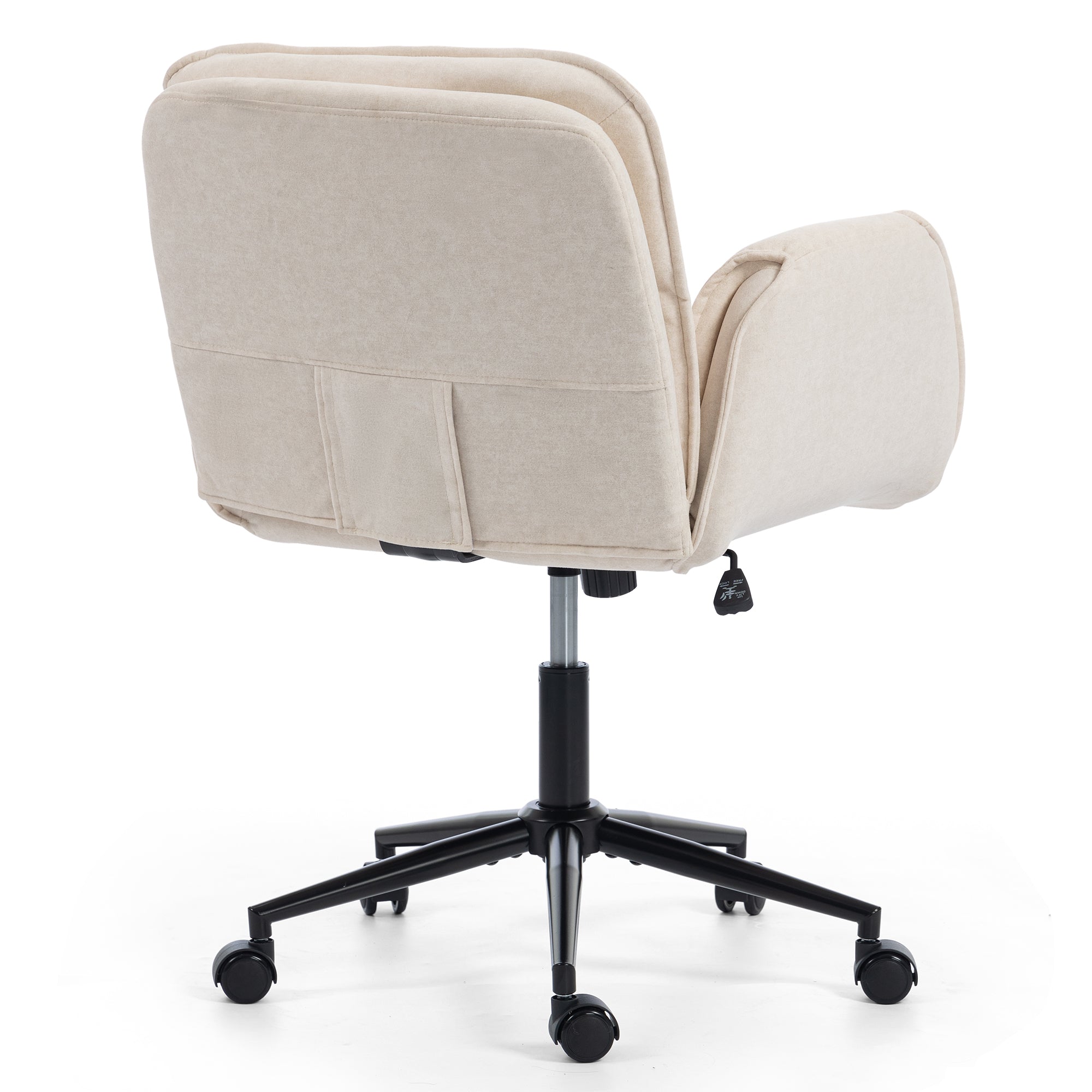Korin Fabric Cross-Leg Desk Chair with Adjustable Armrests