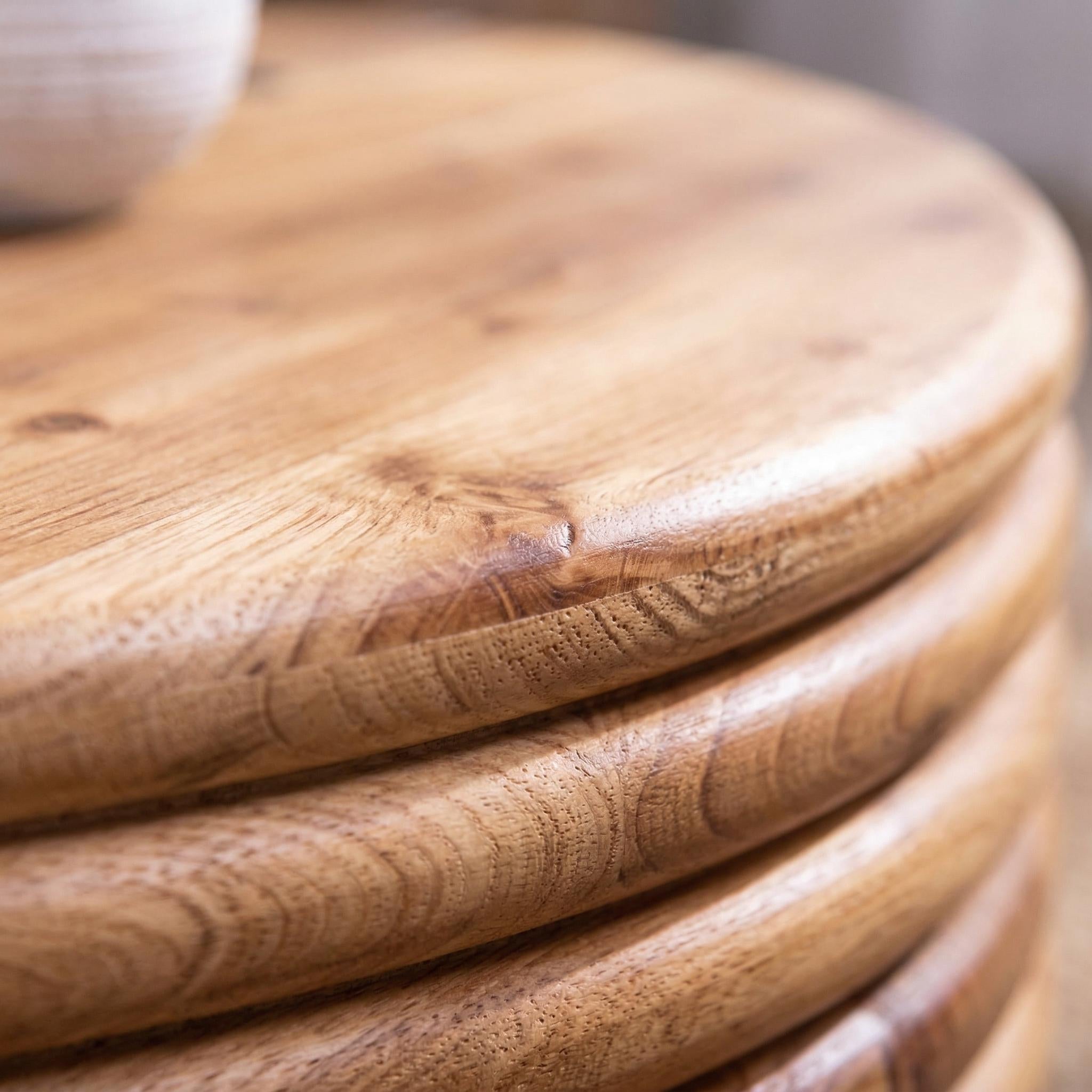 Krakow 30" Round Coffee Table with Hidden Storage