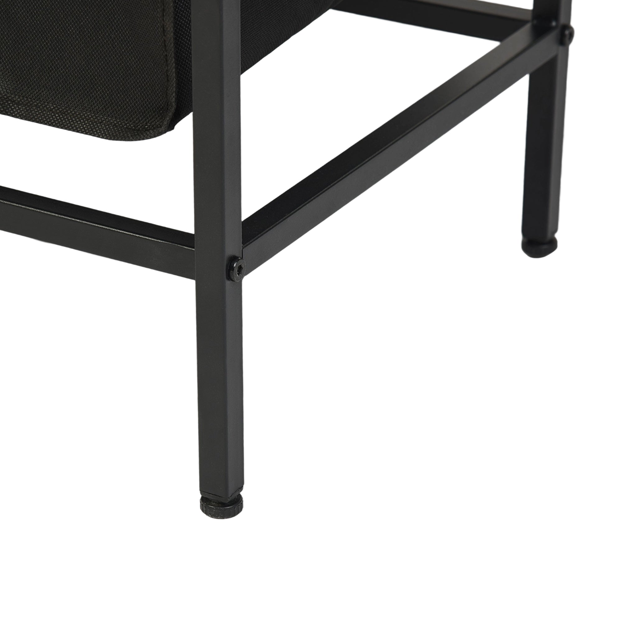 LABIN Single Laundry Hamper with Removable Bag and Rustic Wood Look Shelf, Black Steel Frame, Compact Bathroom Storage