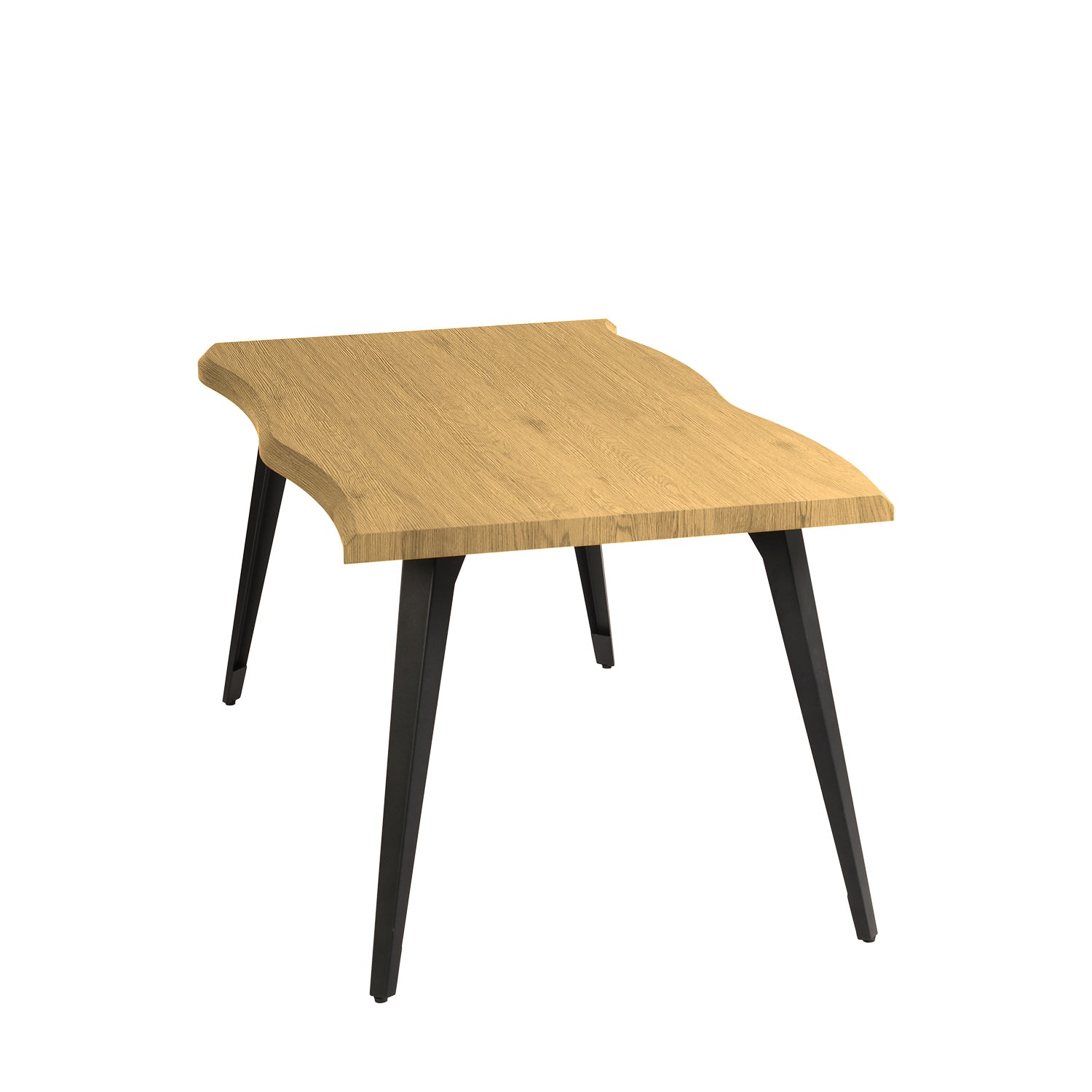 Lancelot 5 Piece Oak Dining Table Set with 4 California Swivel Chairs