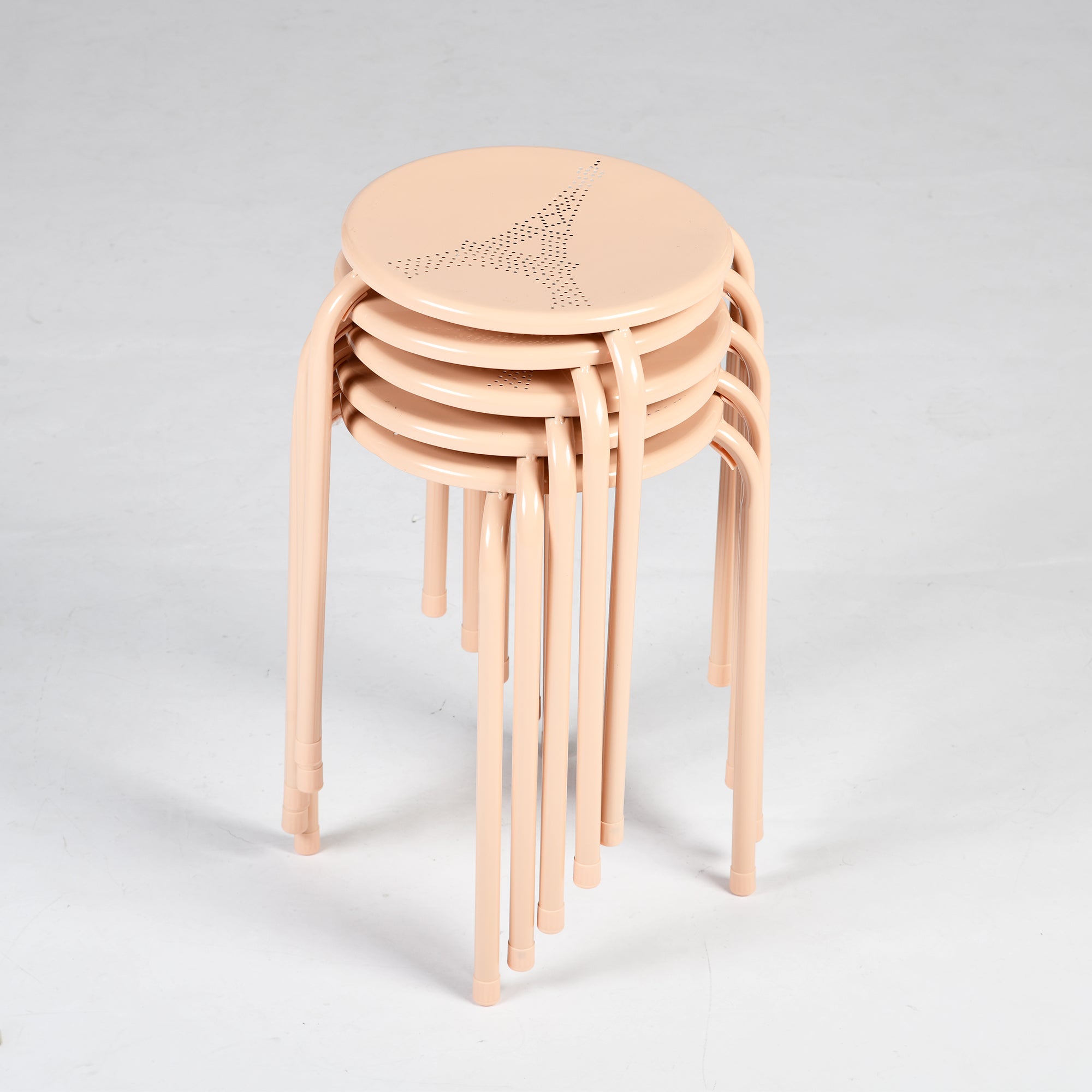 Lemoneiffel Modern Metal Stackable Stool-HOMY CASA