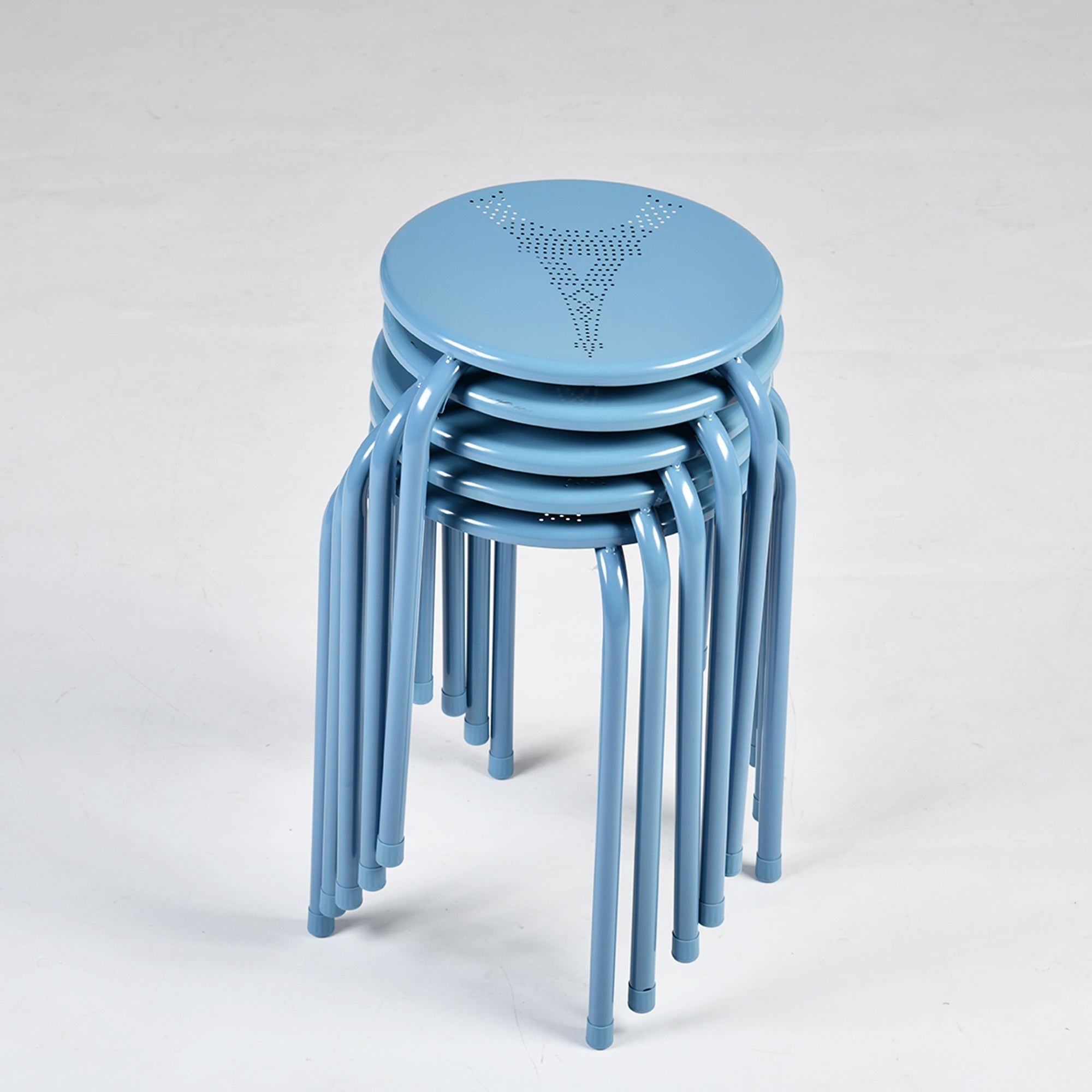 Lemoneiffel Modern Metal Stackable Stool-HOMY CASA