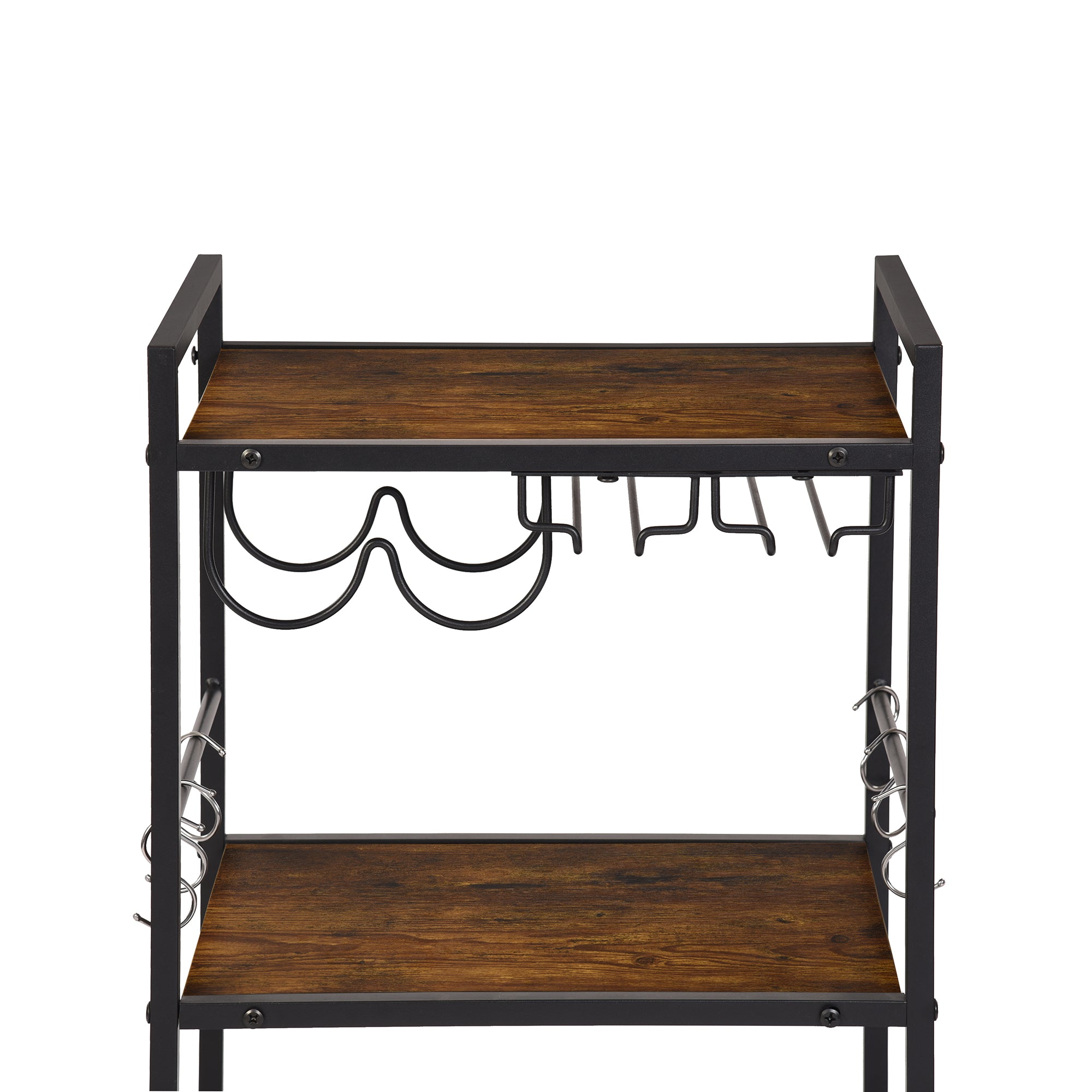 Homy Casa Loki Kitchen Cart - Rolling Storage Cart with Drawer & Shelf