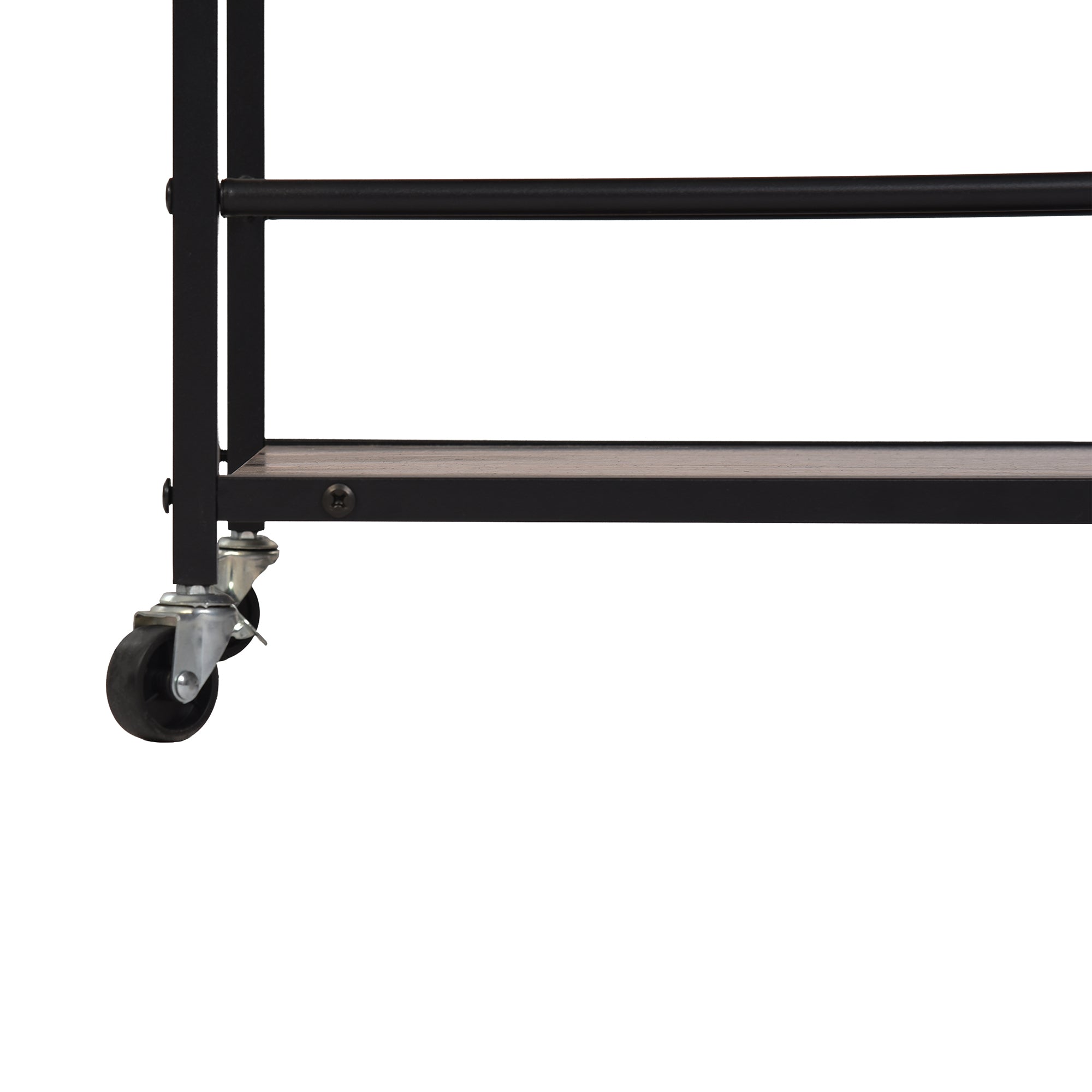 Homy Casa Loki Kitchen Cart - Rolling Storage Cart with Drawer & Shelf