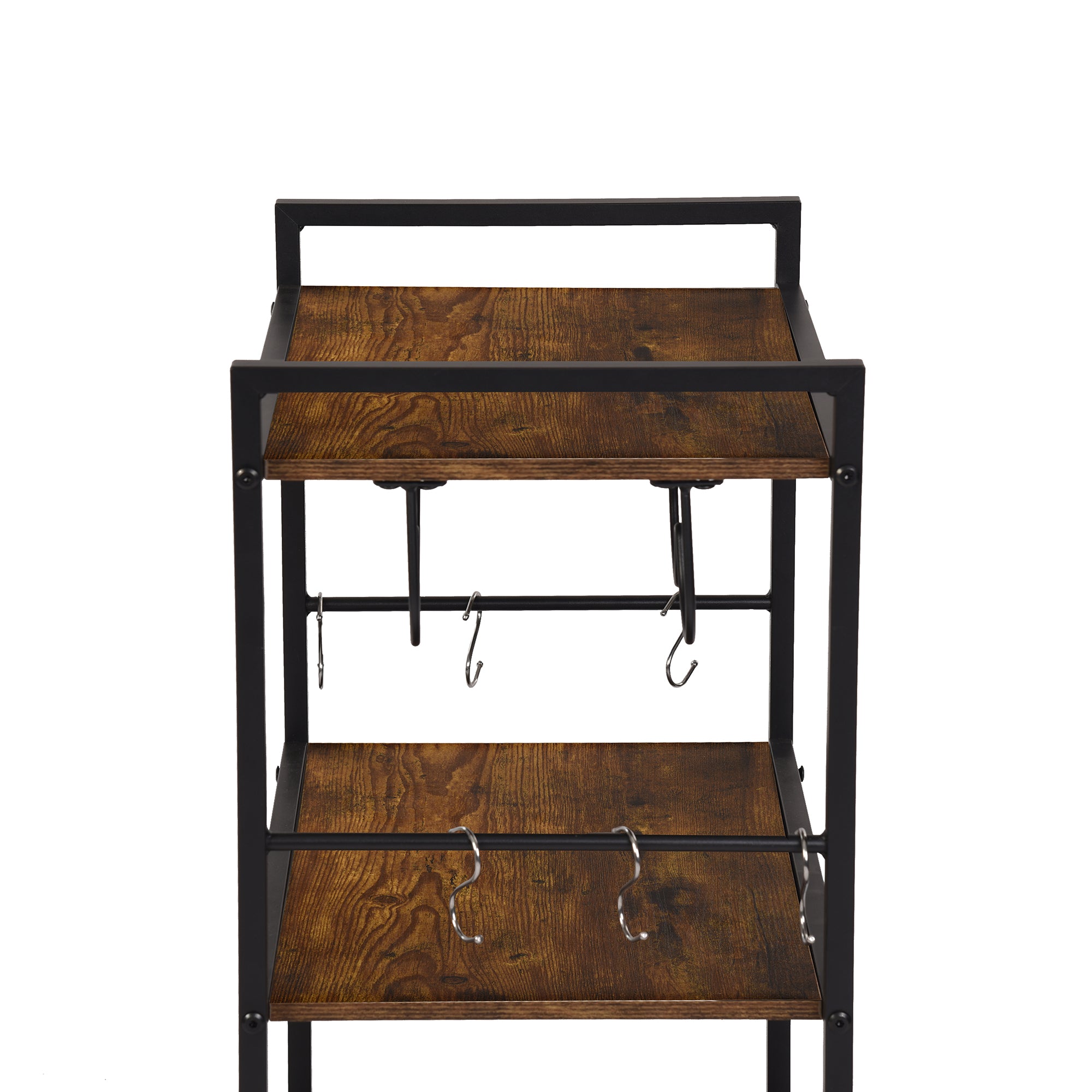 Homy Casa Loki Kitchen Cart - Rolling Storage Cart with Drawer & Shelf