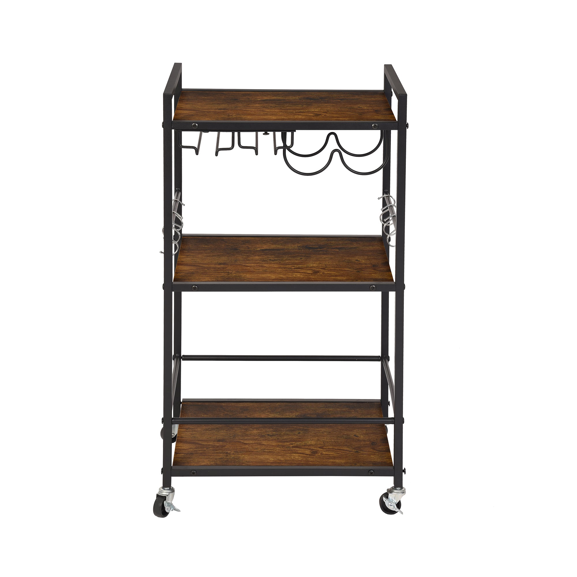 Homy Casa Loki Kitchen Cart - Rolling Storage Cart with Drawer & Shelf