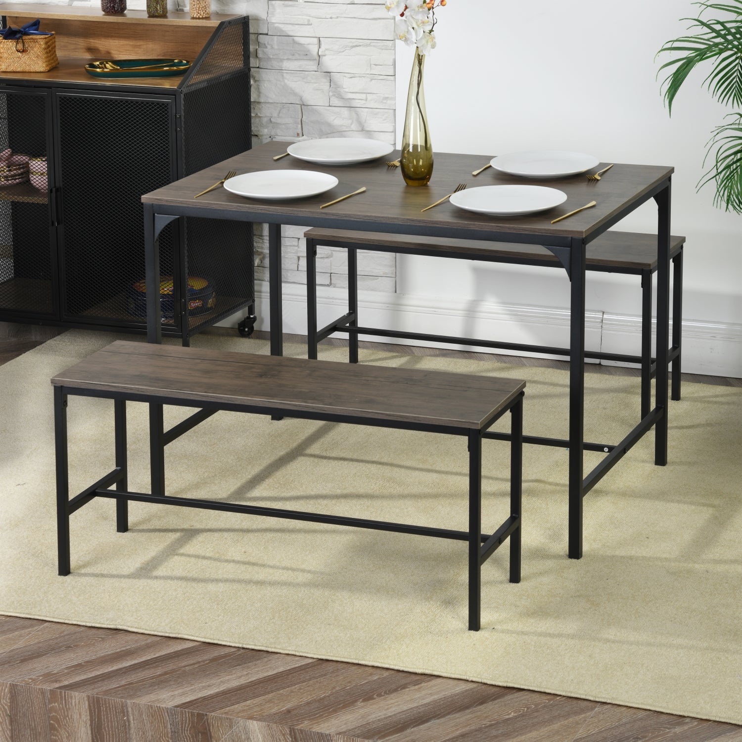 Lomaner Small Space Kitchen Dining Table Set