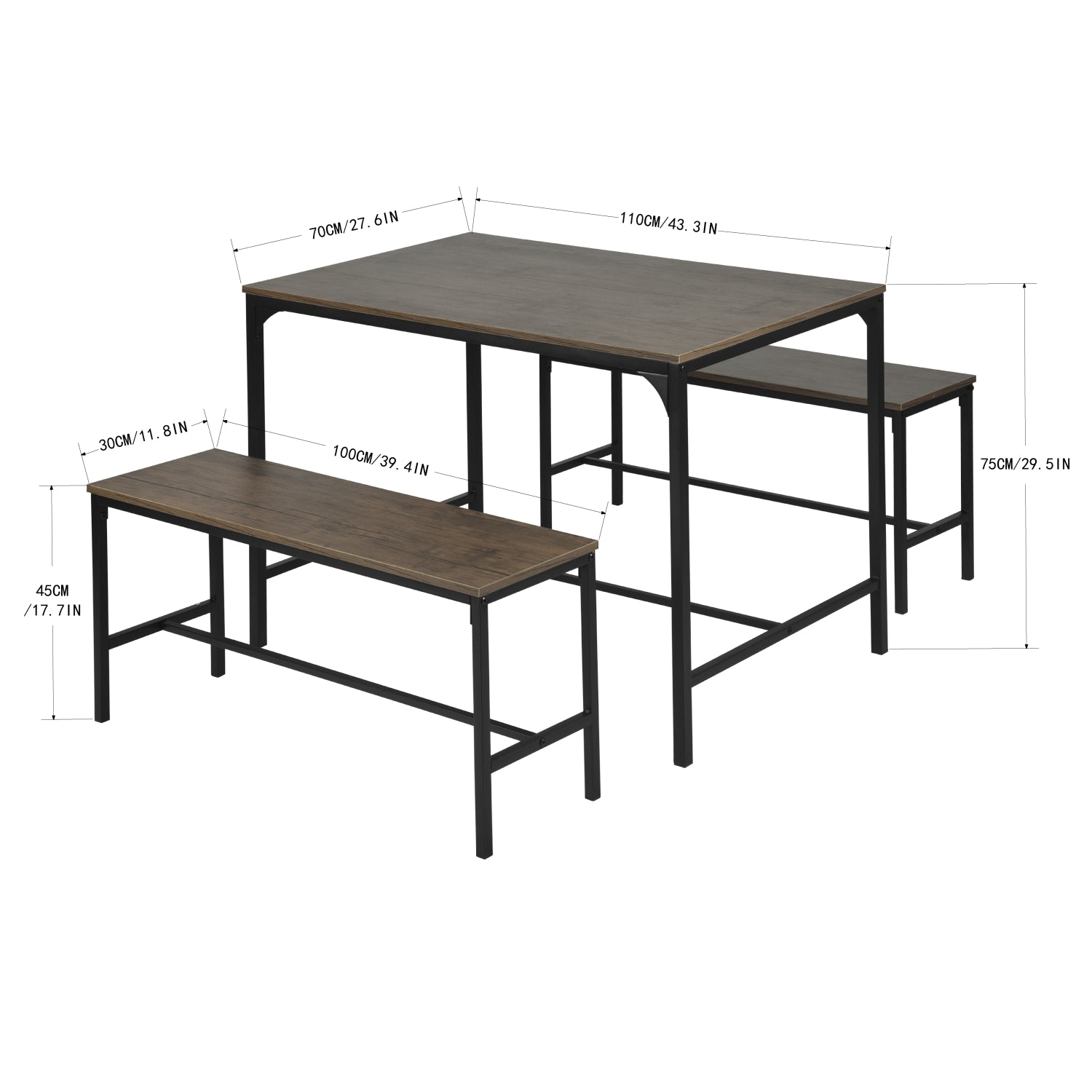 Lomaner Small Space Kitchen Dining Table Set