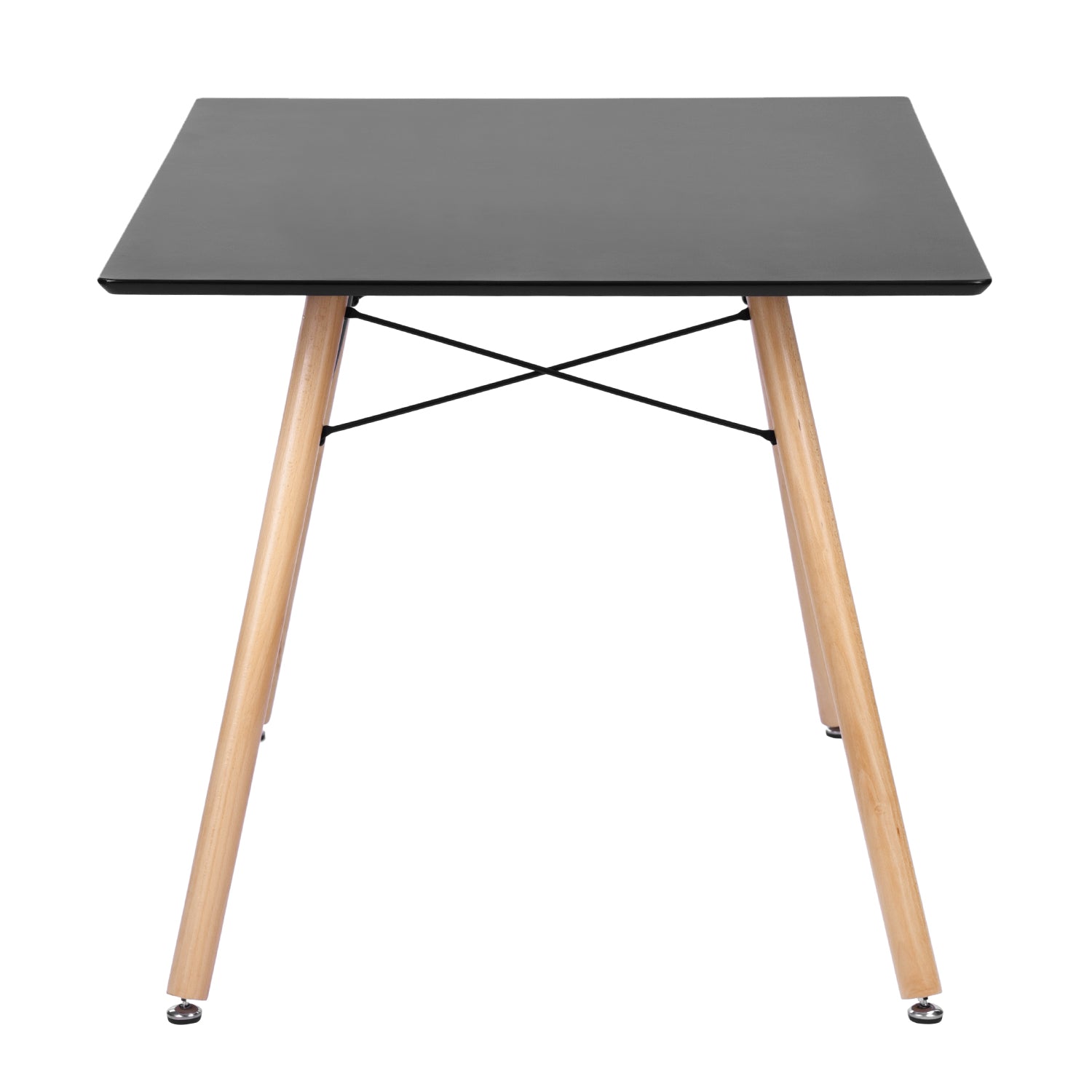 Homy Casa LONDON MATT BLACK A 47.2" Dining Table for Home and Workspace Open Box
