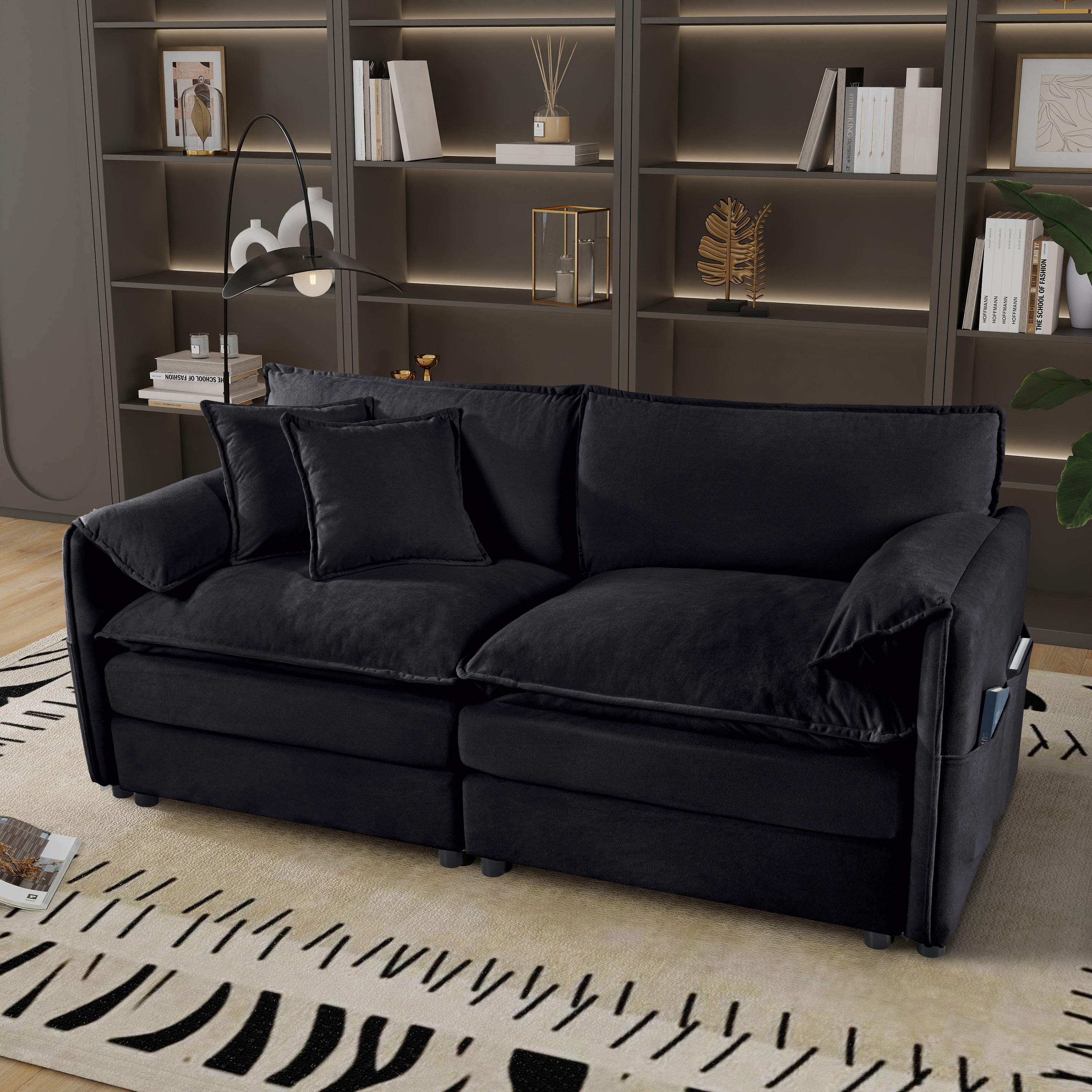 Chicago Luxe Chenille Oversized 2-Seater Loveseat Sofa