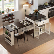 Marlin 83" Kitchen Island with Extendable Dining Table
