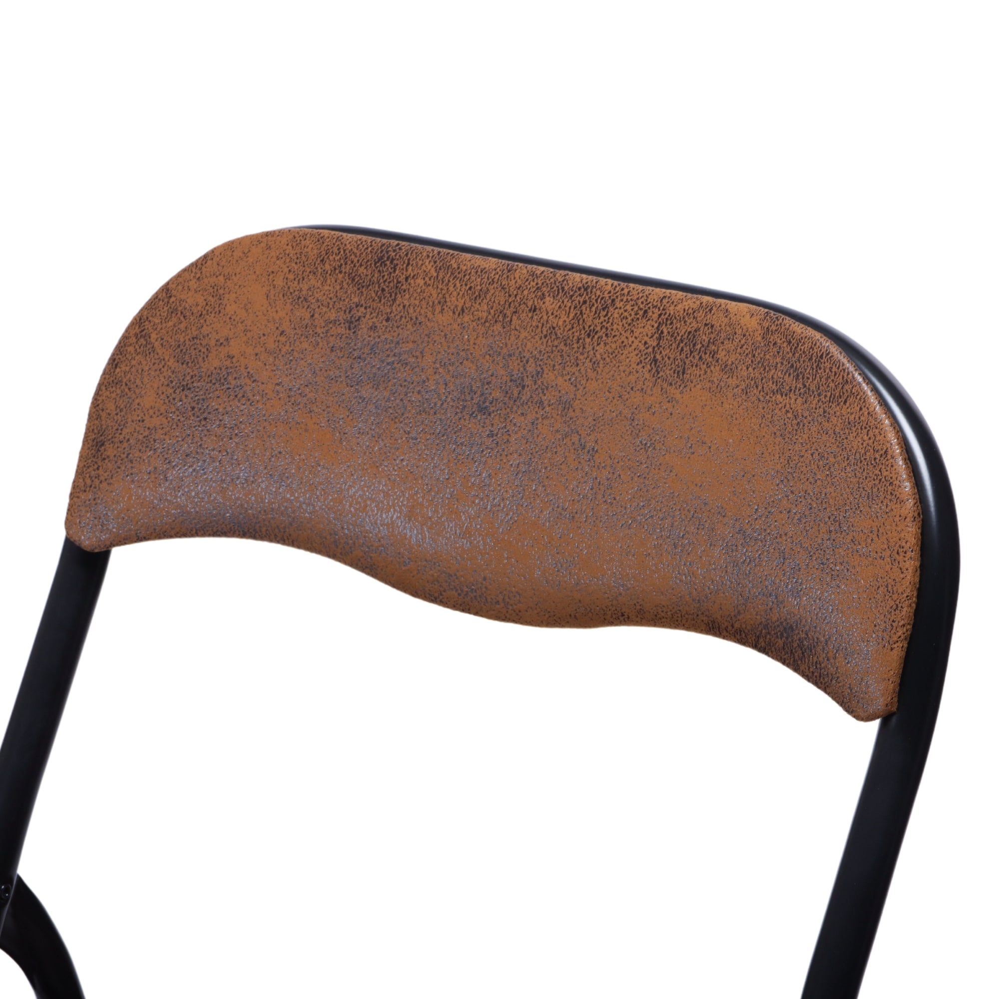 Homy Casa MALIBU SUEDE BROWN Folding Chair Versatile Seating Solution