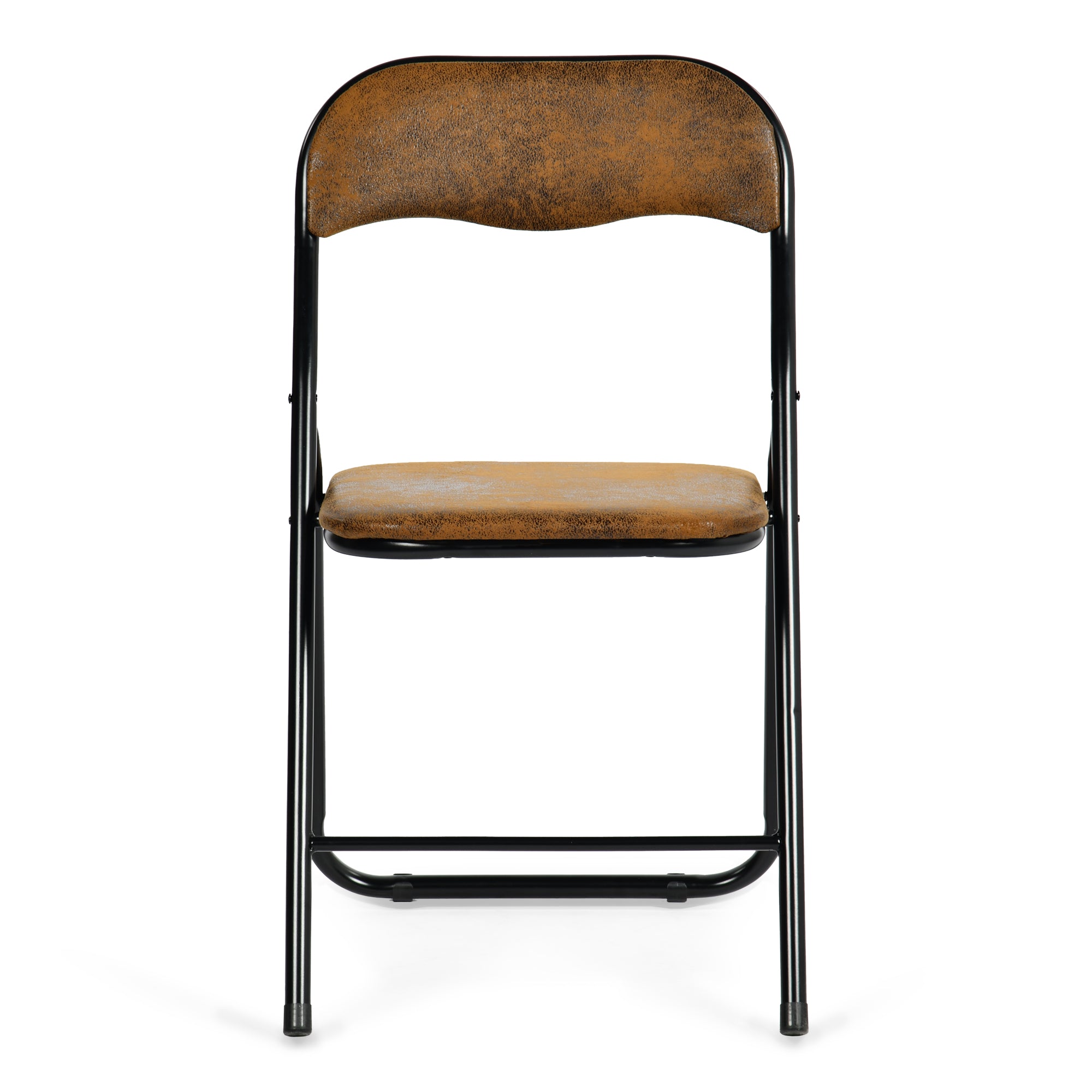 Homy Casa MALIBU SUEDE BROWN Folding Chair Versatile Seating Solution