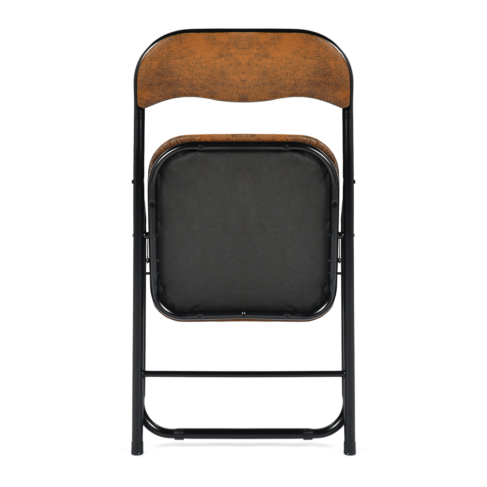 Homy Casa MALIBU SUEDE BROWN Folding Chair Versatile Seating Solution
