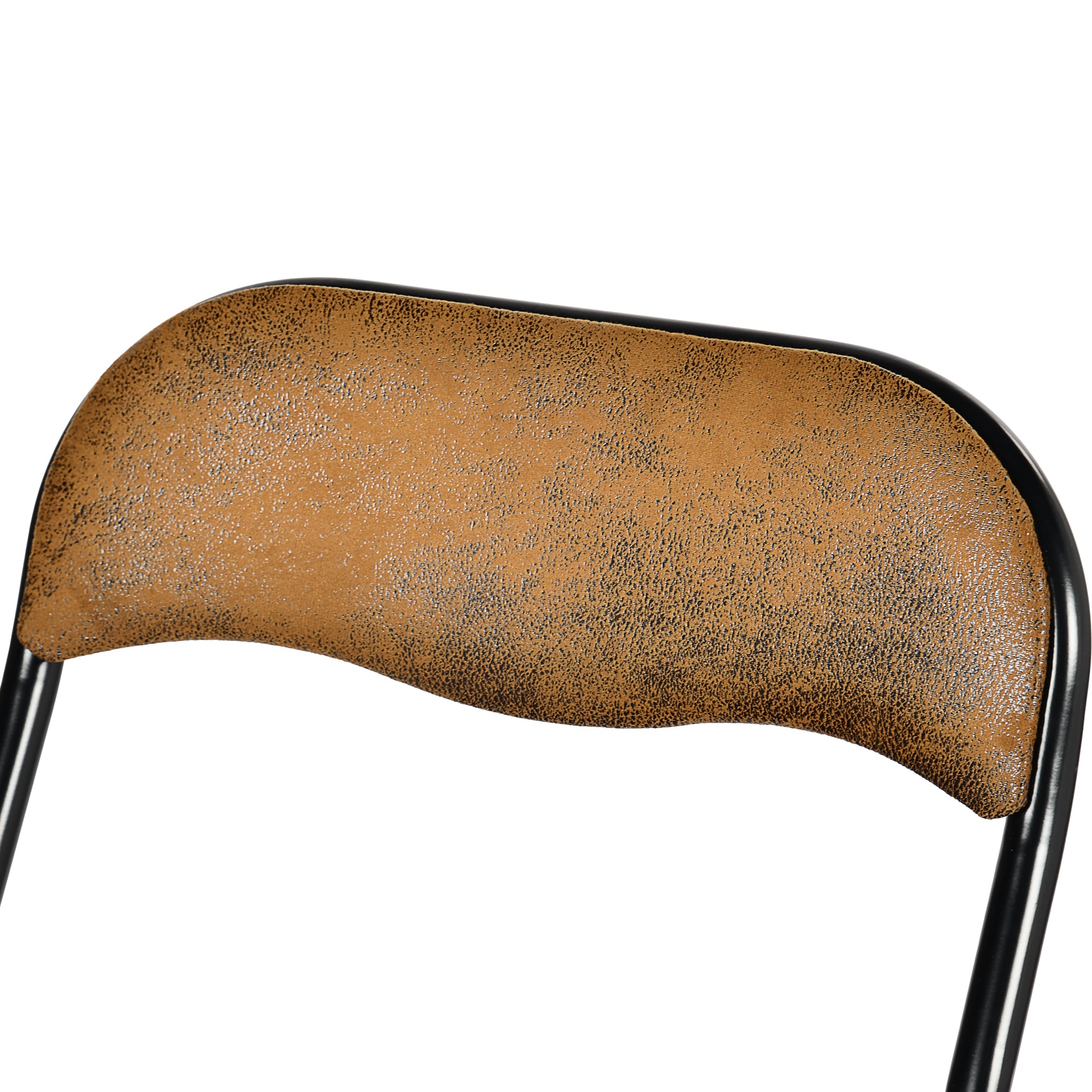 Homy Casa MALIBU SUEDE BROWN Folding Chair Versatile Seating Solution