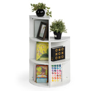 Mandi Wooden Corner Cabinet