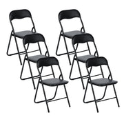 Homy Casa Mango Black faux leather Folding Dining Chair Set of 2 or 6