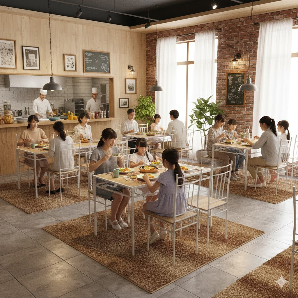 Marbury 5-Piece Dining Set with Wooden Table and 4 Chairs