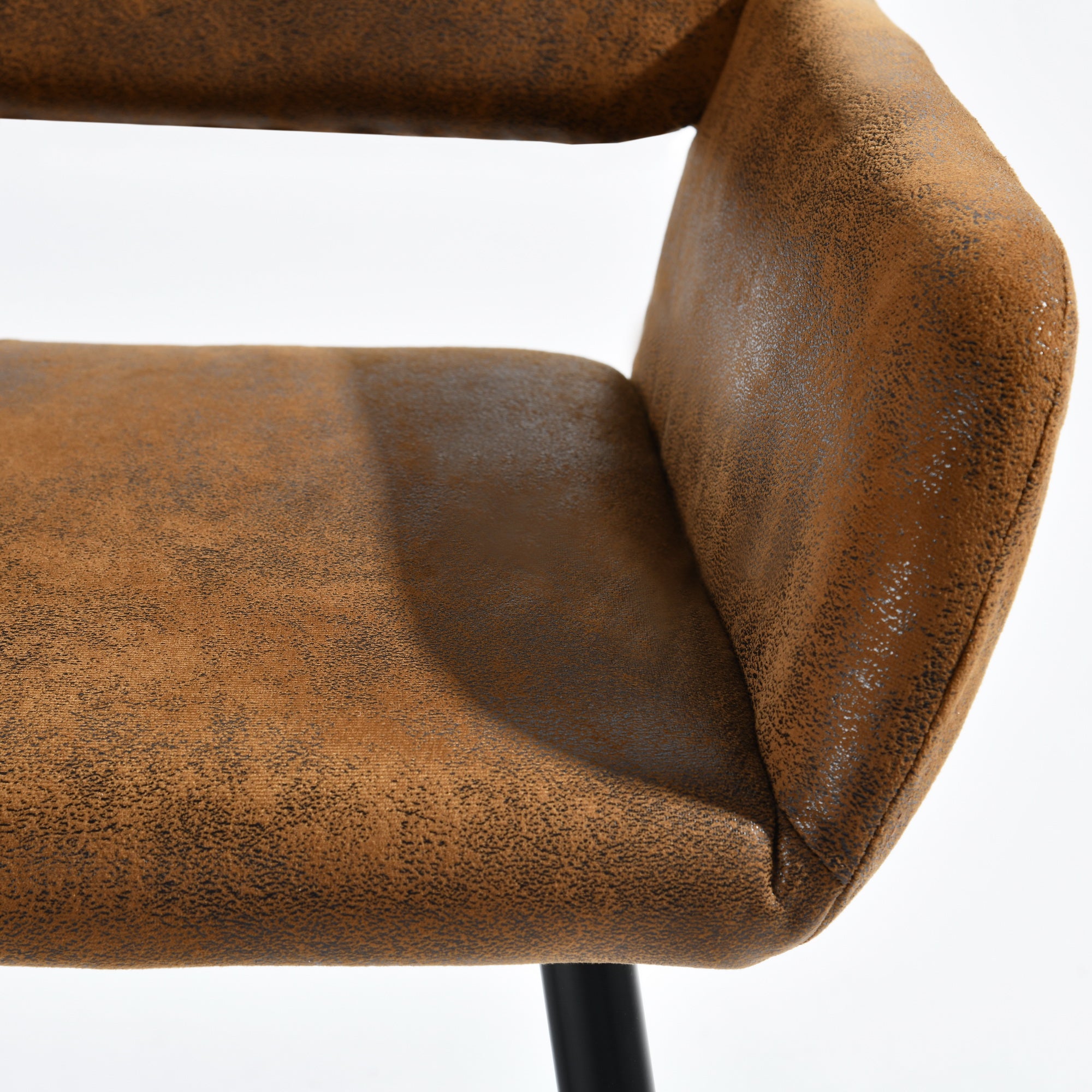 Homy Casa Mayfair  Set of 2 Fabric Dining Chairs with Armrest