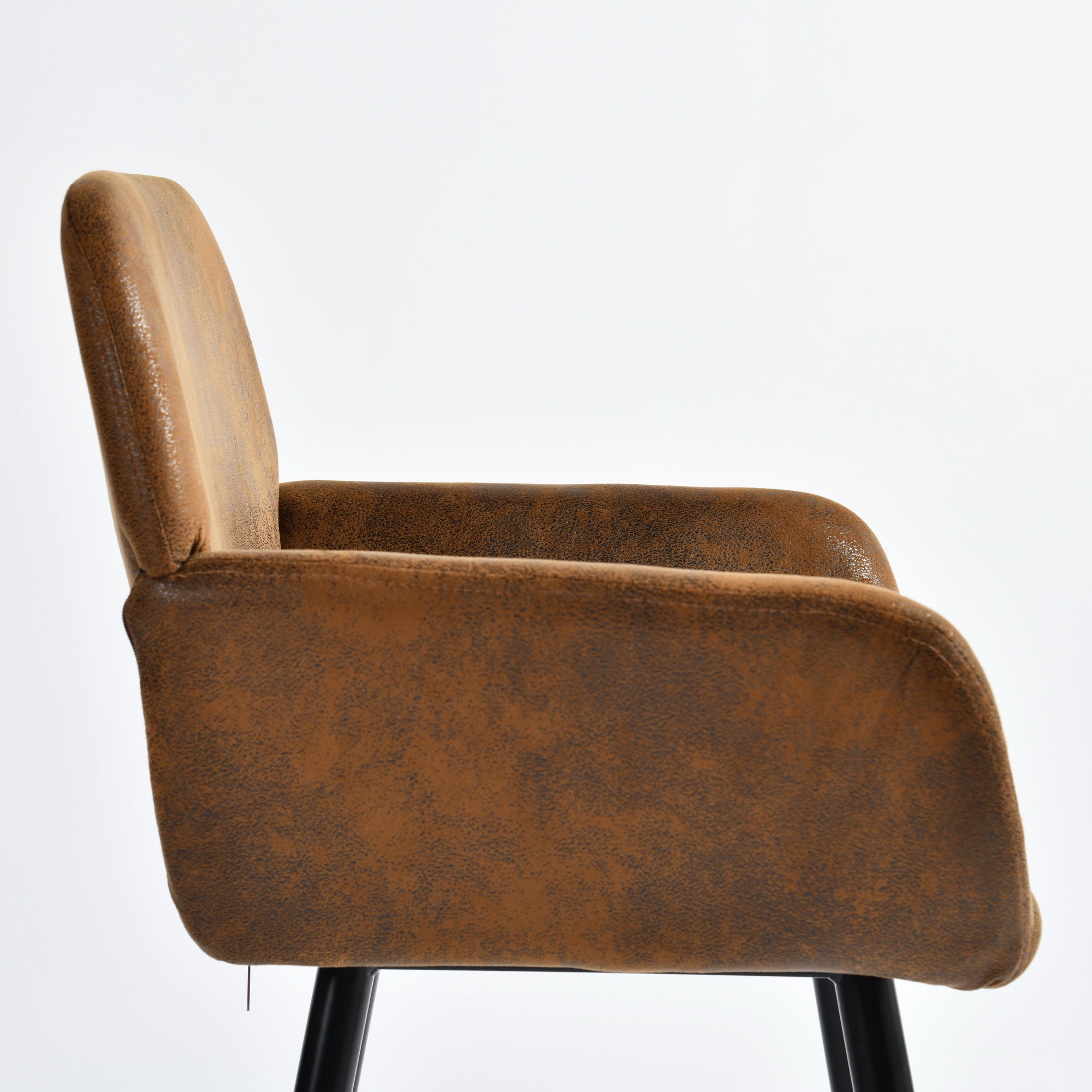 Homy Casa Mayfair  Set of 2 Fabric Dining Chairs with Armrest