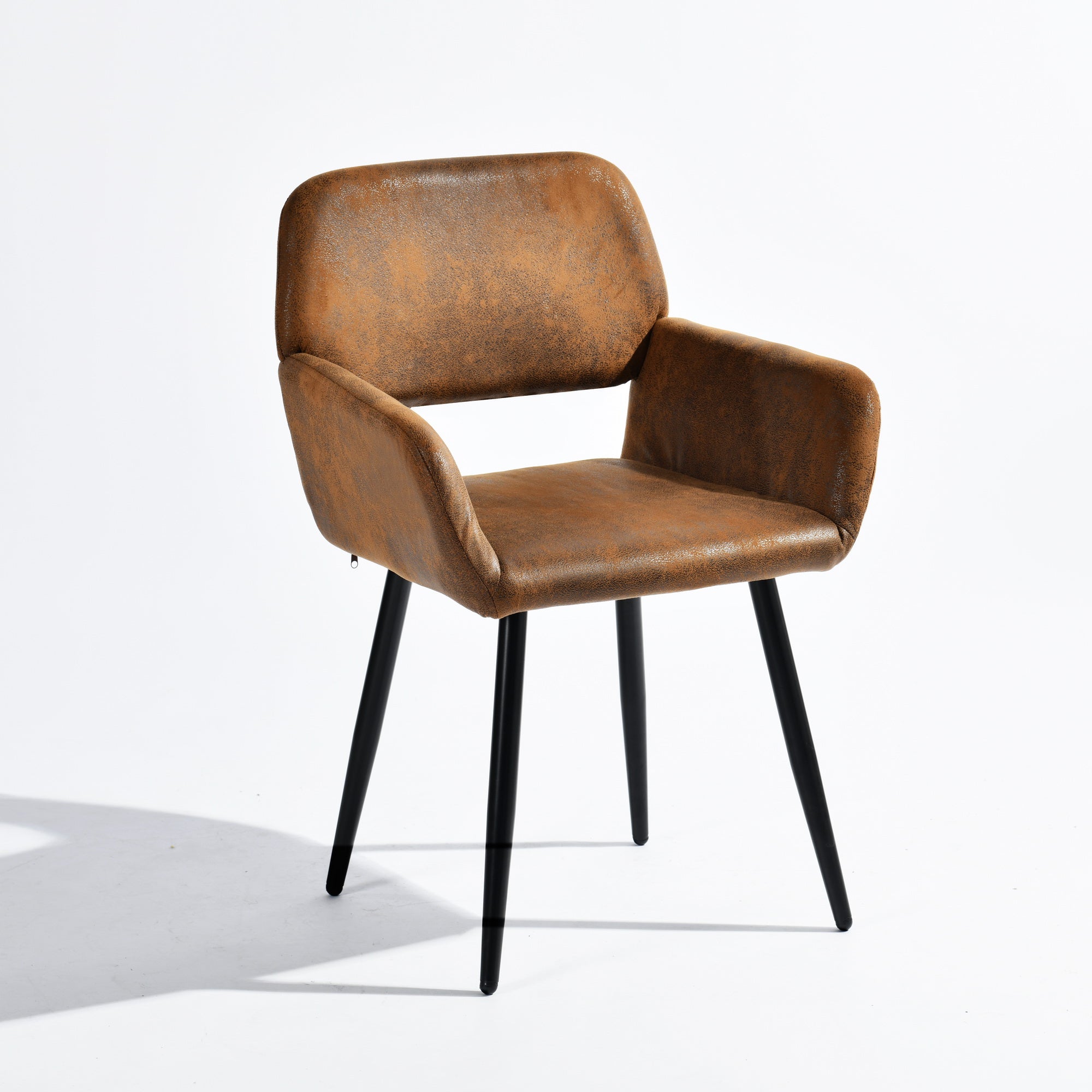 Homy Casa Mayfair  Set of 2 Fabric Dining Chairs with Armrest