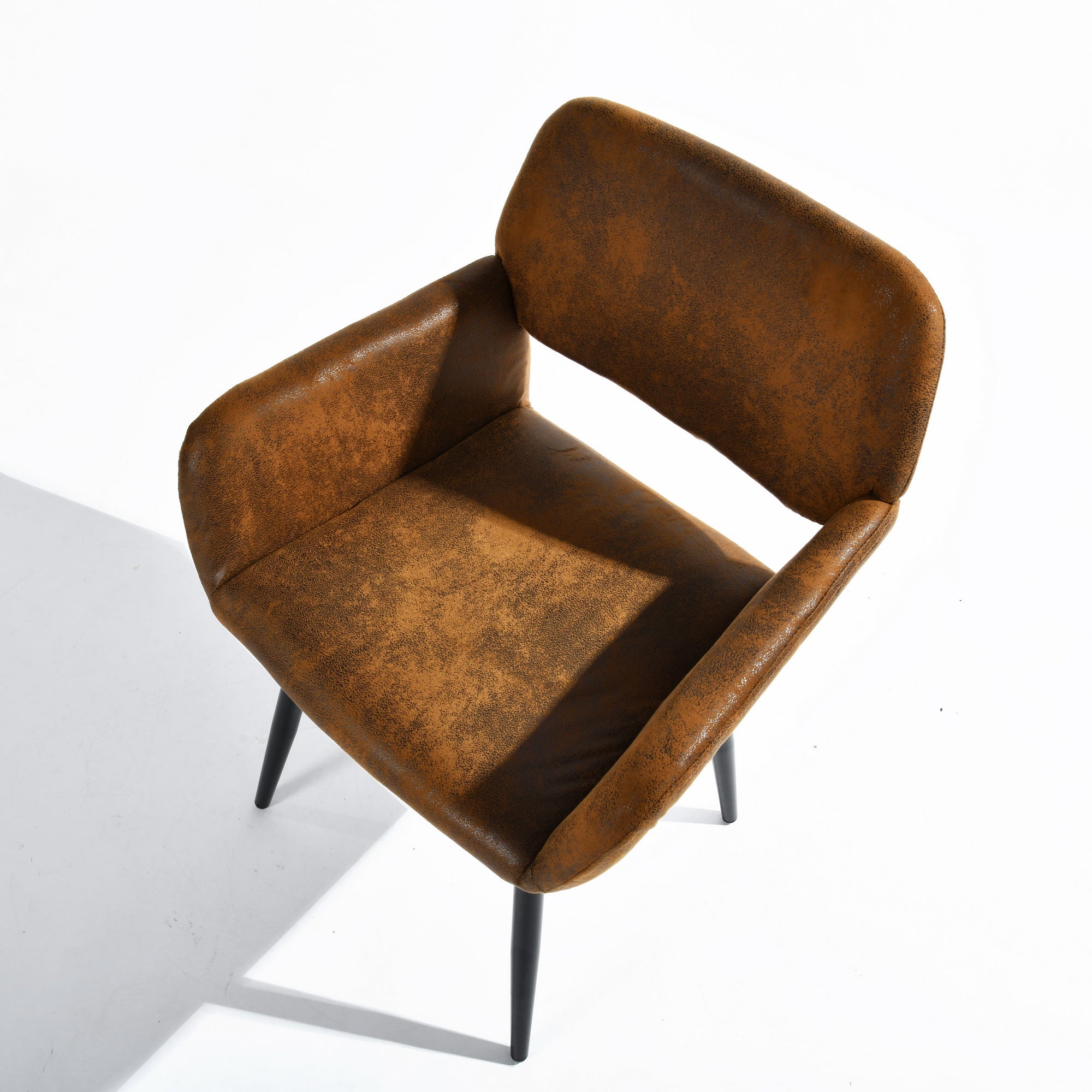 Homy Casa Mayfair  Set of 2 Fabric Dining Chairs with Armrest