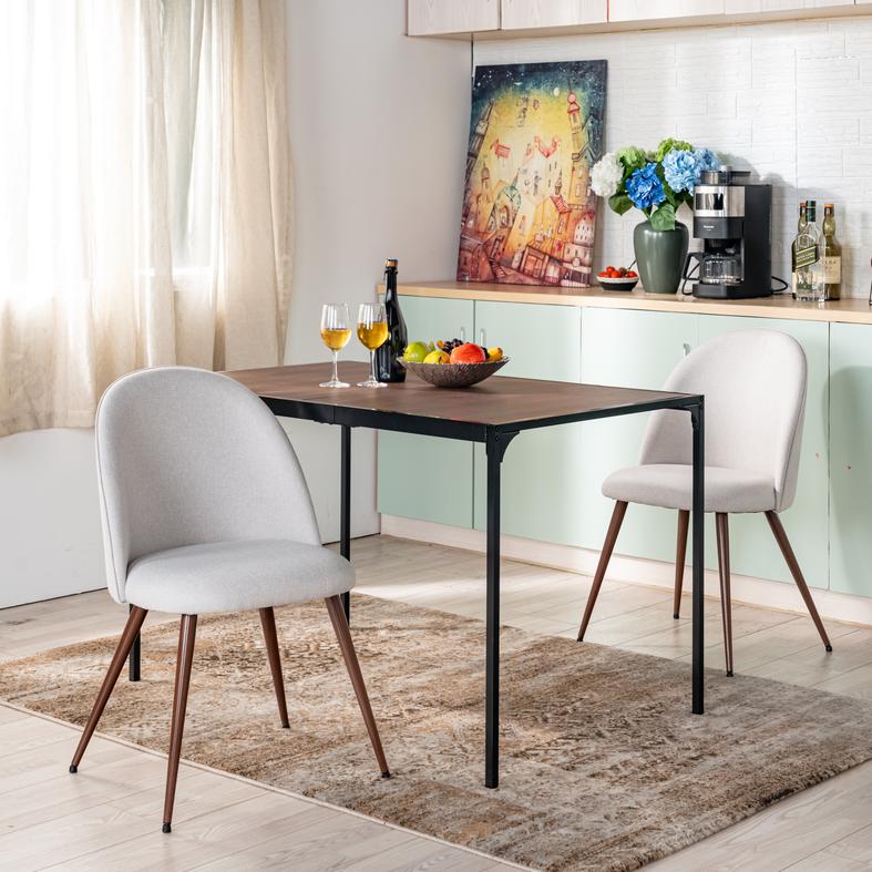 Homy Casa Milliken 47.2" Espresso Rectangluar Bistro Dining Table Writing Desk