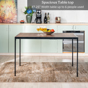 Milliken Modern Wooden Dining Table with Metal Legs-HOMY CASA