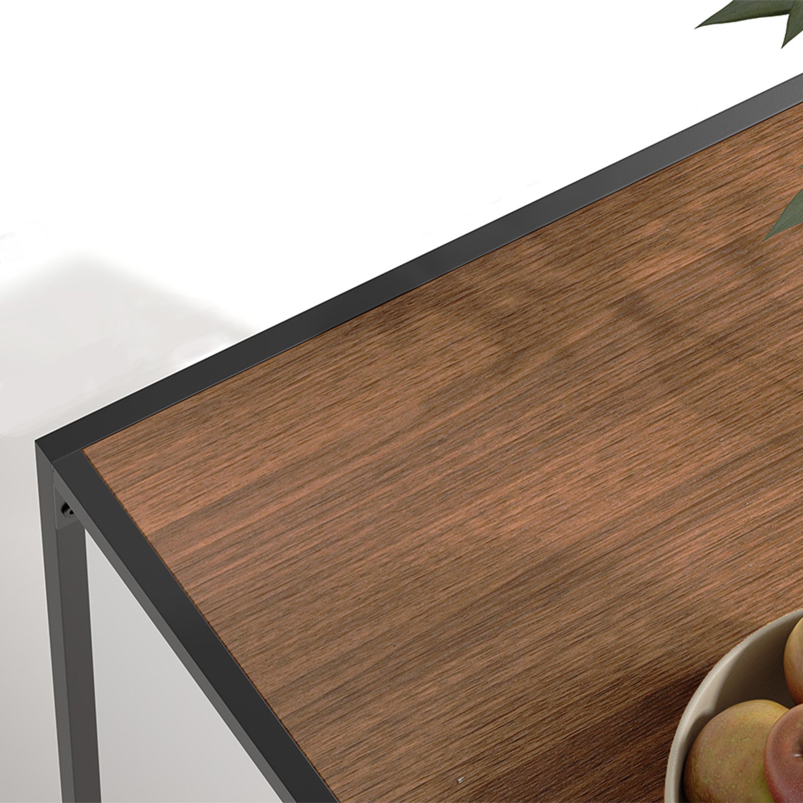 Milliken Industrial 47" Walnut Rectangluar Dining Table