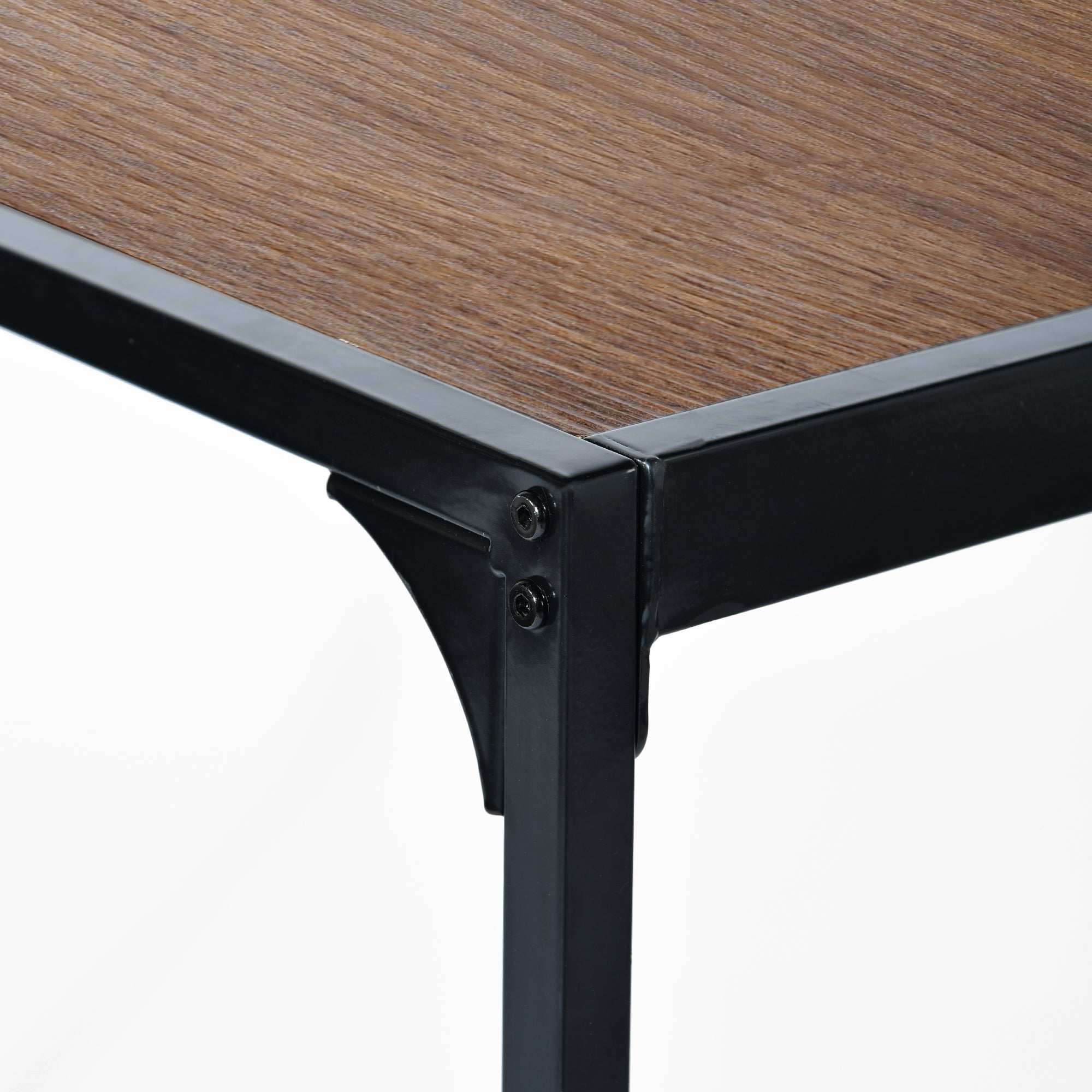 Milliken Industrial 47" Walnut Rectangluar Dining Table
