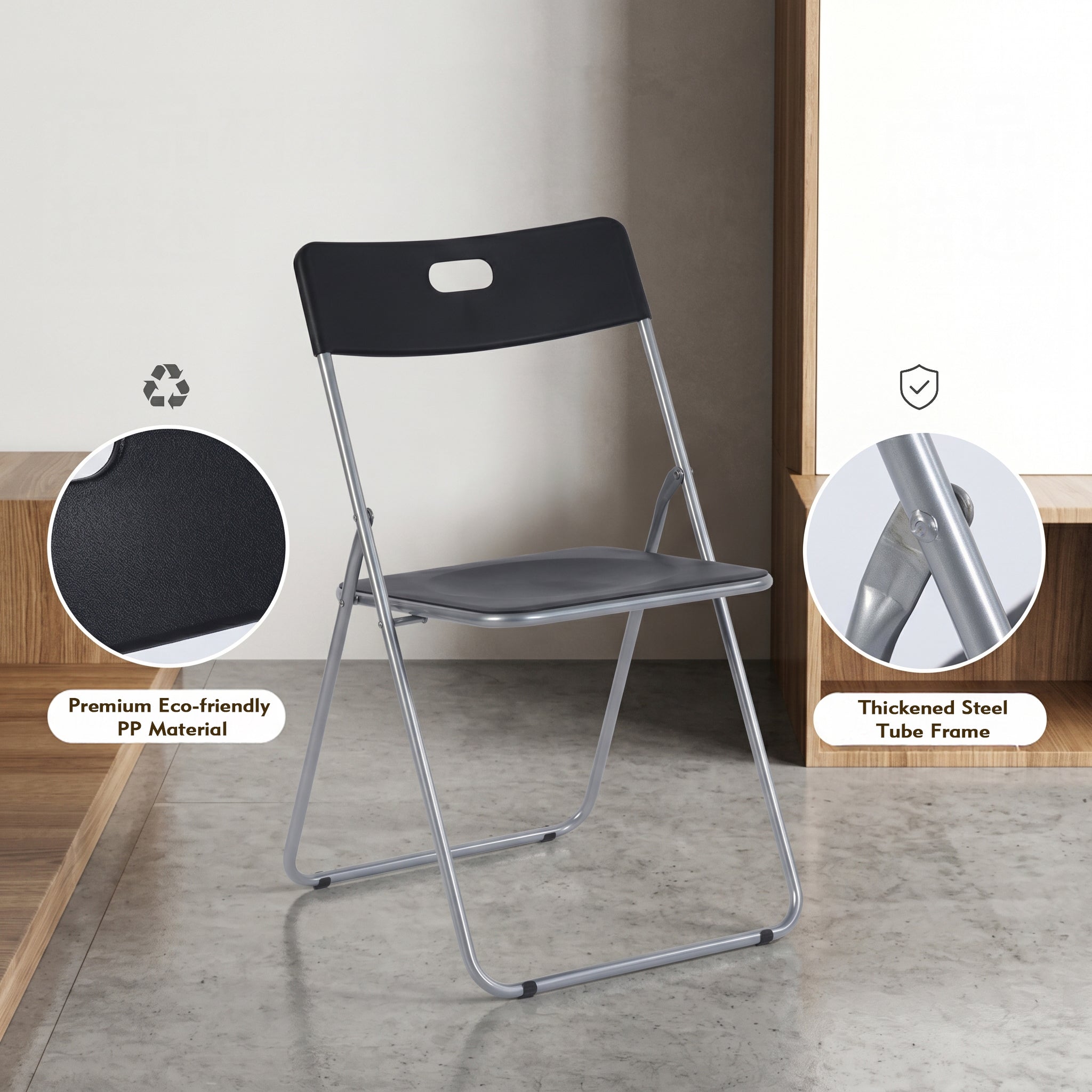 Homy Casa Mimosa 6PC Plastic Folding Chairs