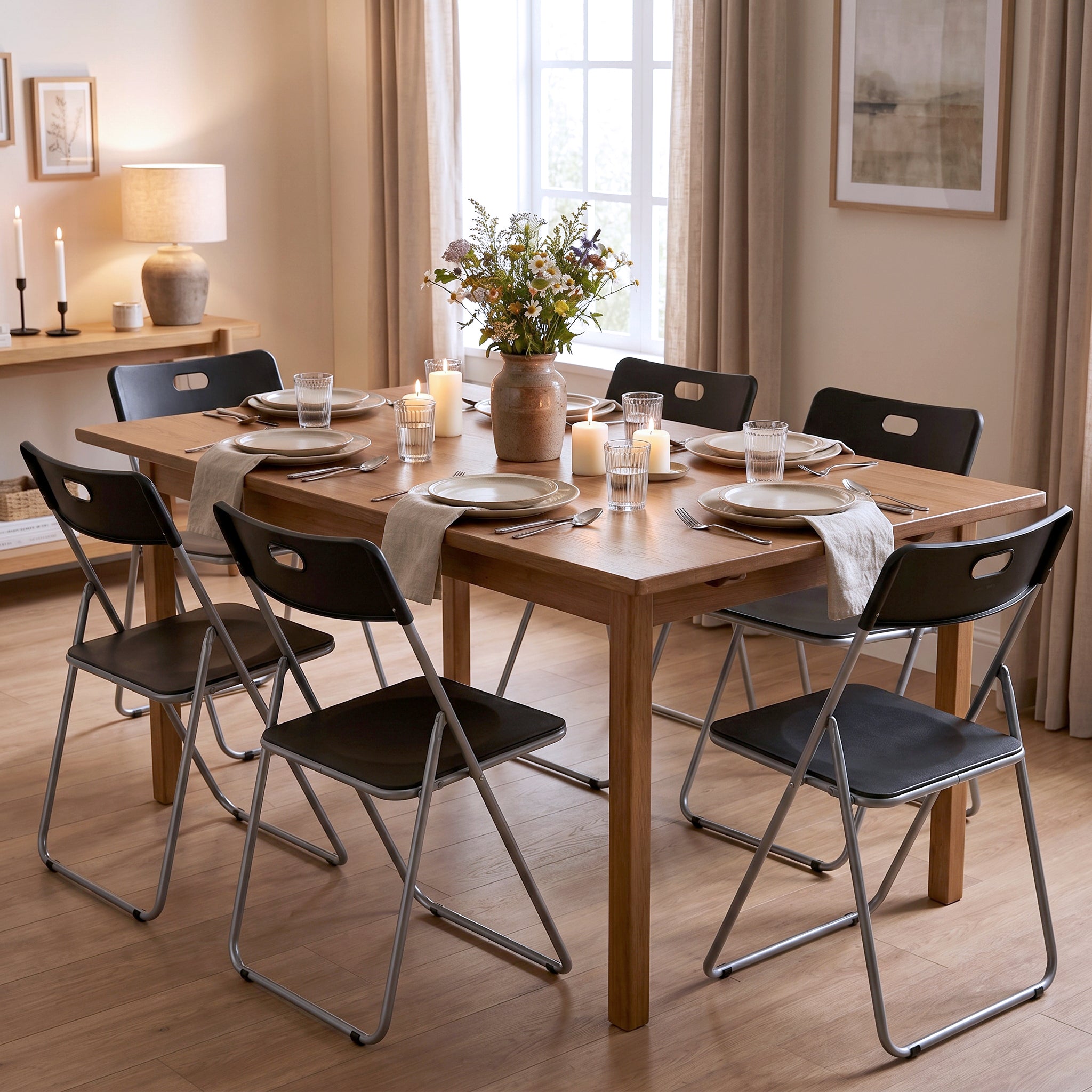 Homy Casa Mimosa 6PC Plastic Folding Chairs