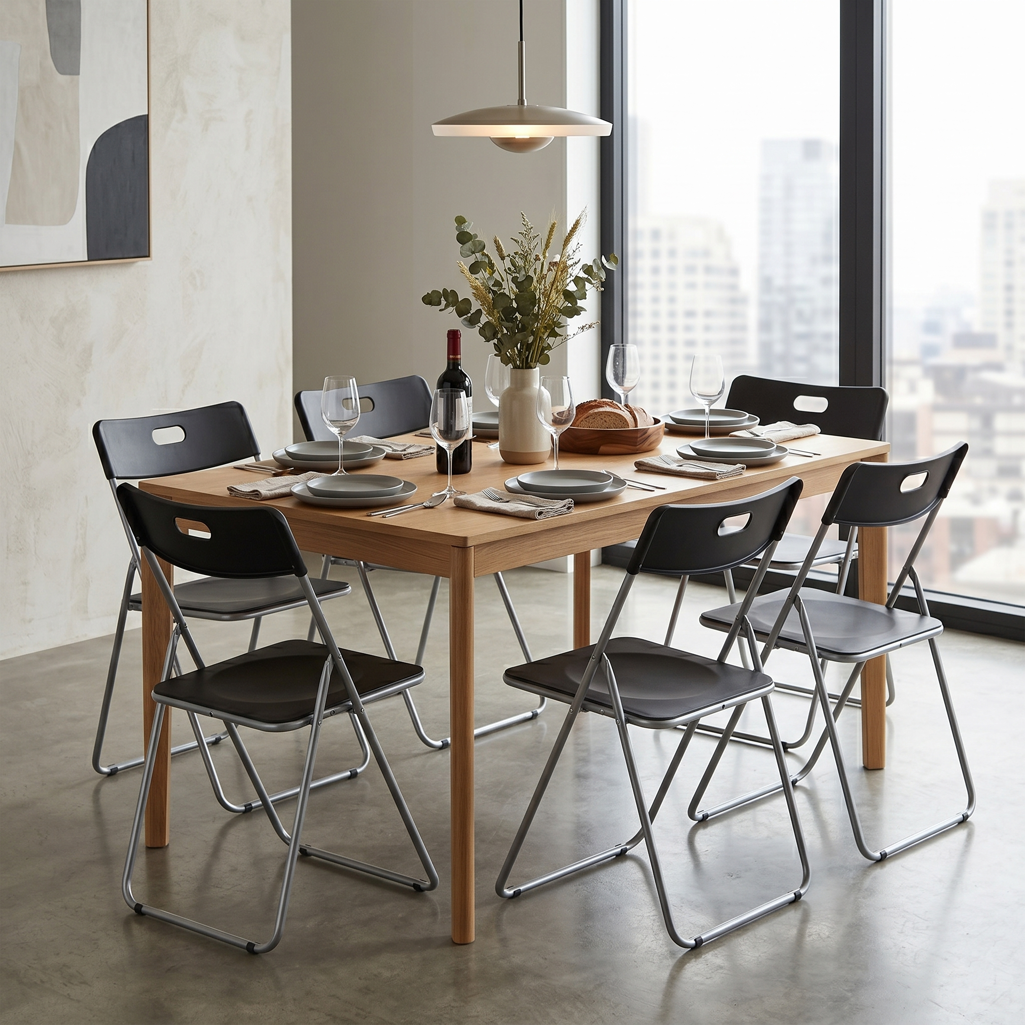 Homy Casa Mimosa 6PC Plastic Folding Chairs