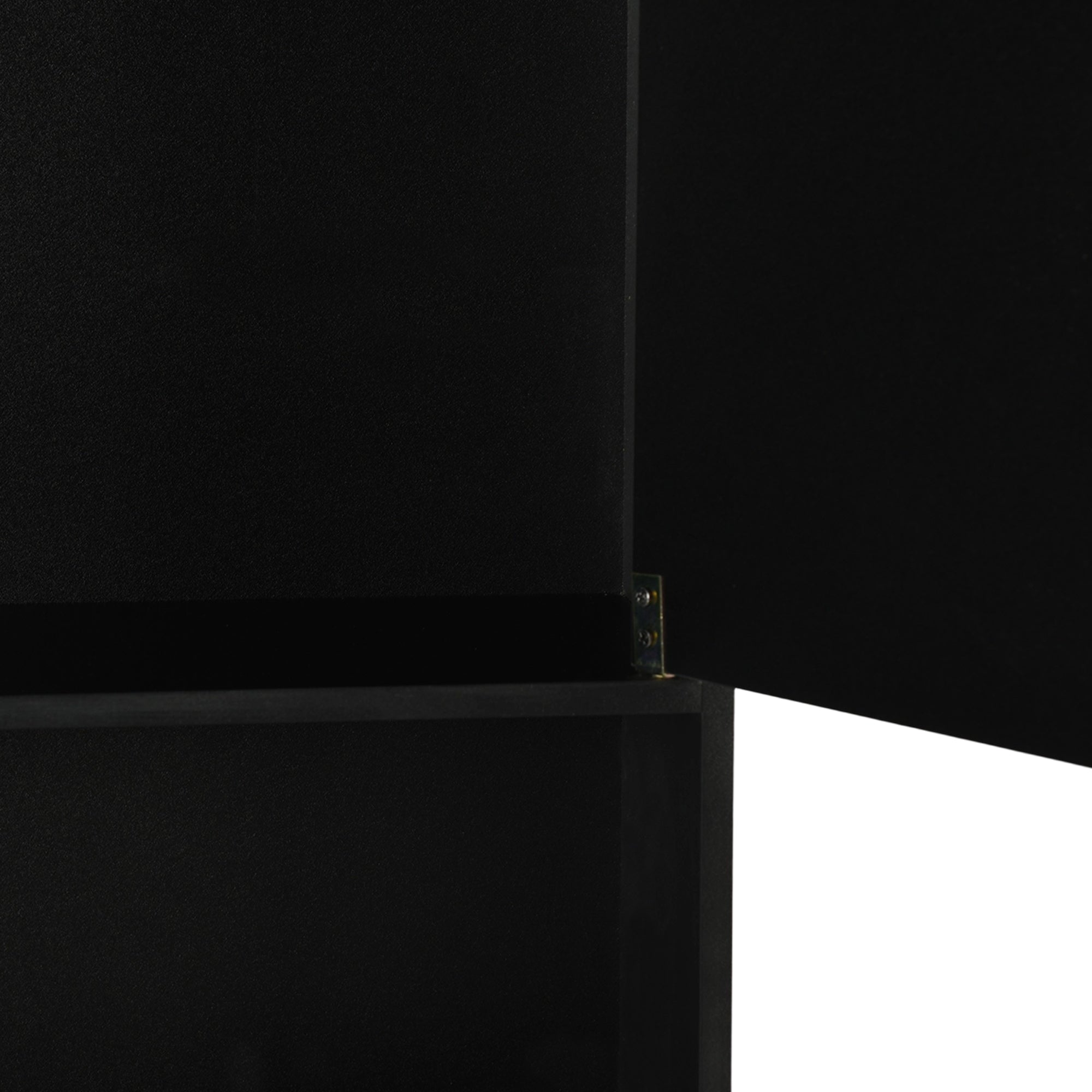 MOHG Over The Toilet Storage Cabinet with Open Shelves Bathroom Organizer Black