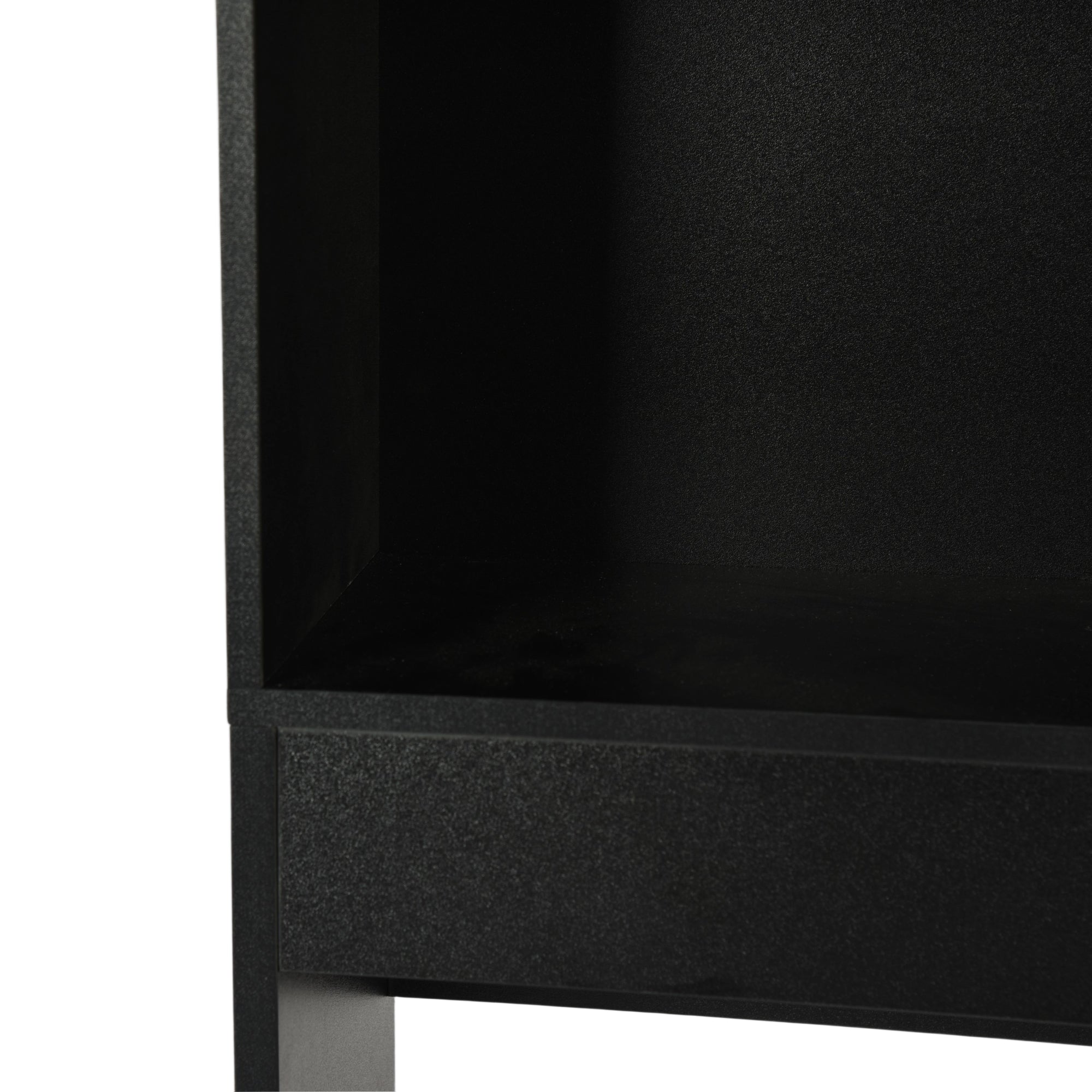 MOHG Over The Toilet Storage Cabinet with Open Shelves Bathroom Organizer Black