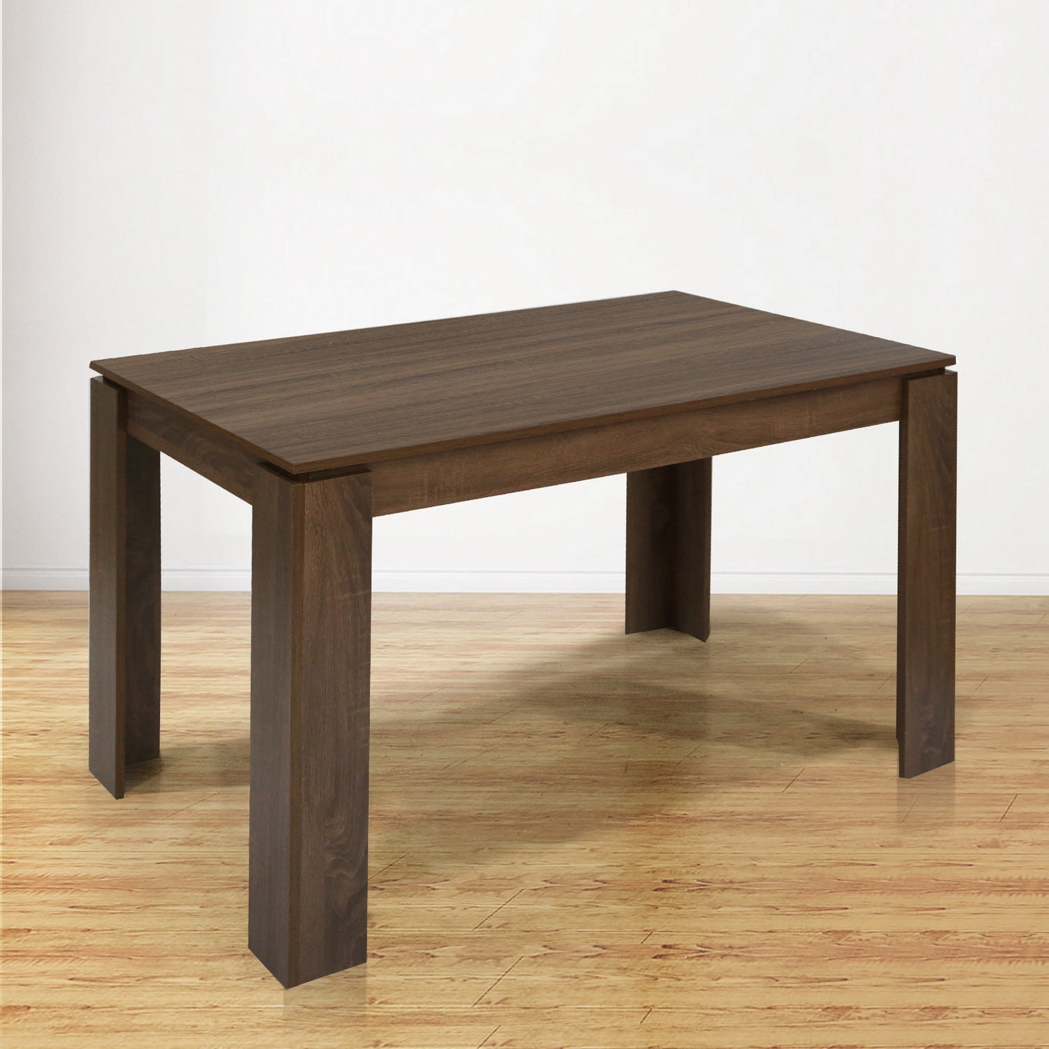 Homy Casa MUSK 120 BROWN CP1 Dining Table "47.2" Modern Table for Dining Room, Office, or Apartment