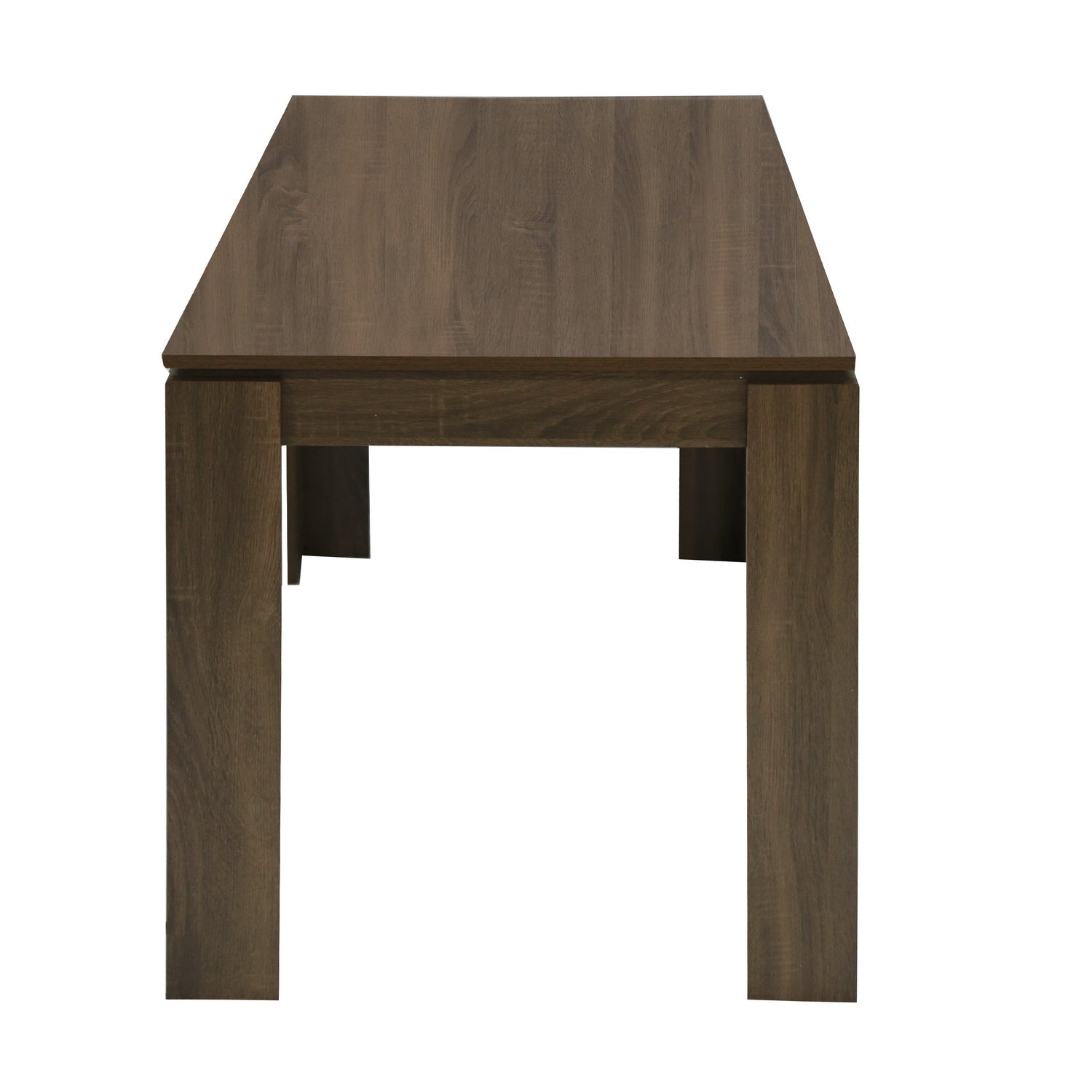 Homy Casa MUSK 120 BROWN CP1 Dining Table "47.2" Modern Table for Dining Room, Office, or Apartment