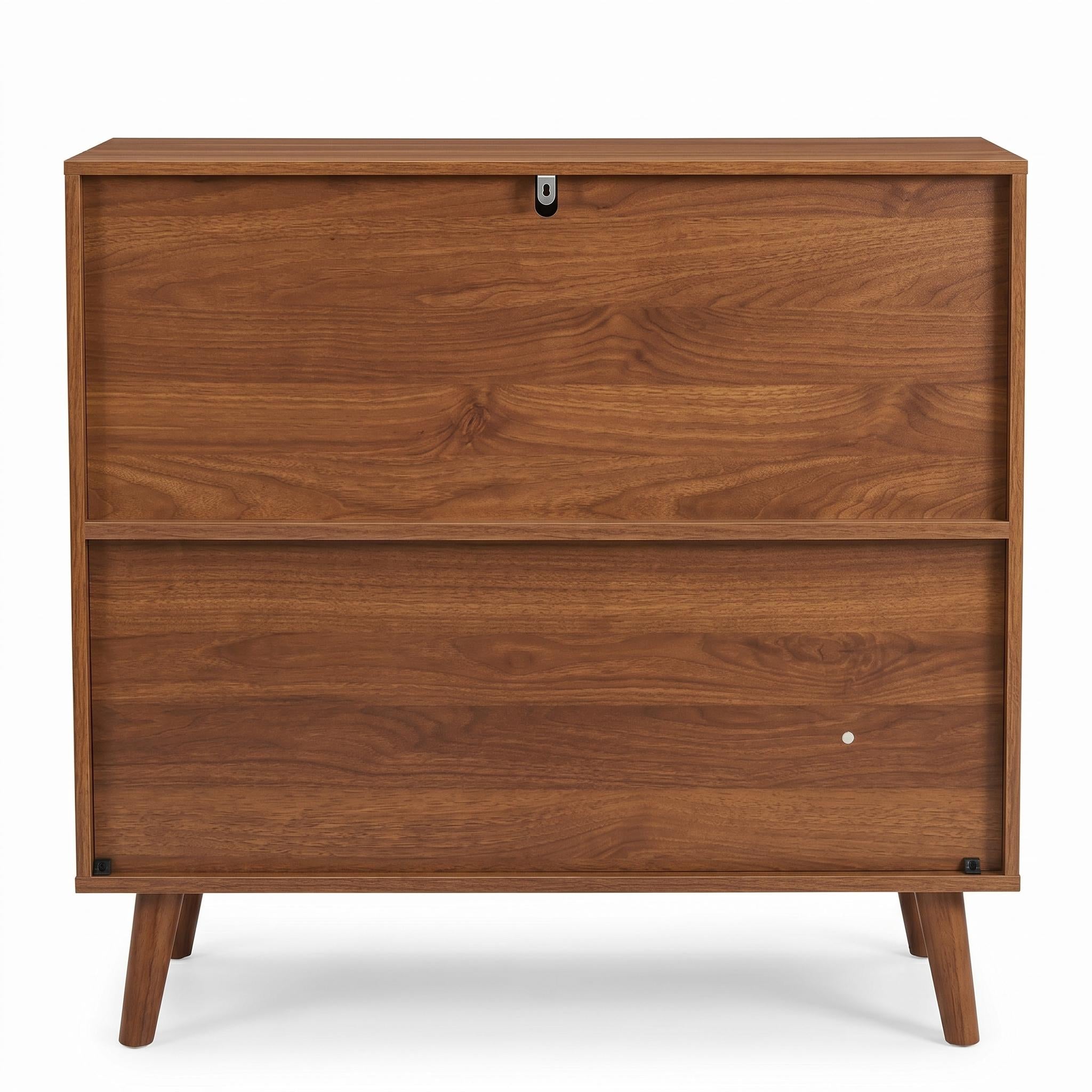 Maple 31.5" Mid-Century Modern Sideboard Buffet Storage Cabinet