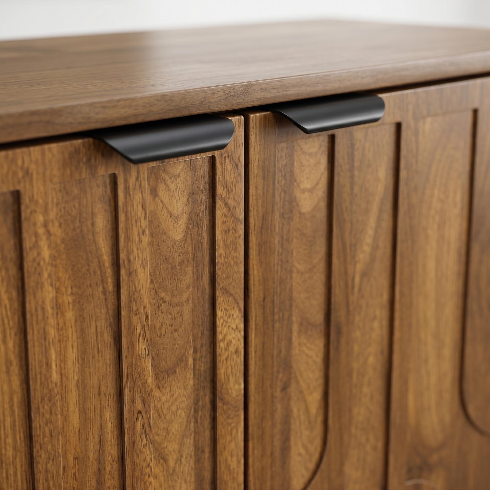 Maple 31.5" Mid-Century Modern Sideboard Buffet Storage Cabinet