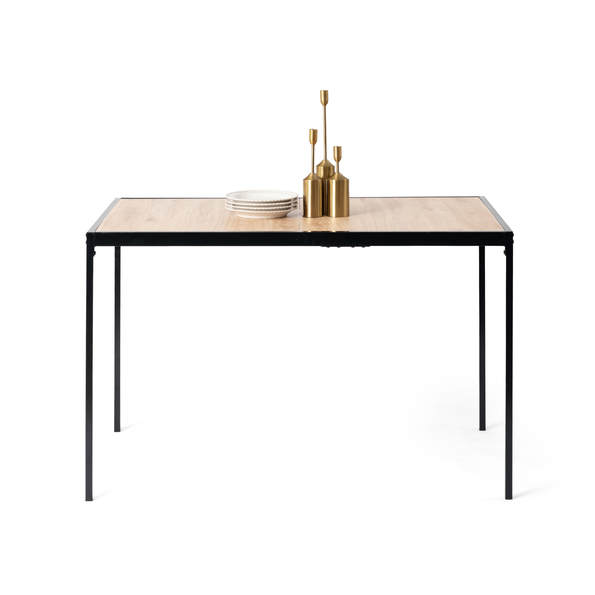 Homy Casa Milliken 47" Oak Rectangluar Bistro Dining Table Writing Desk