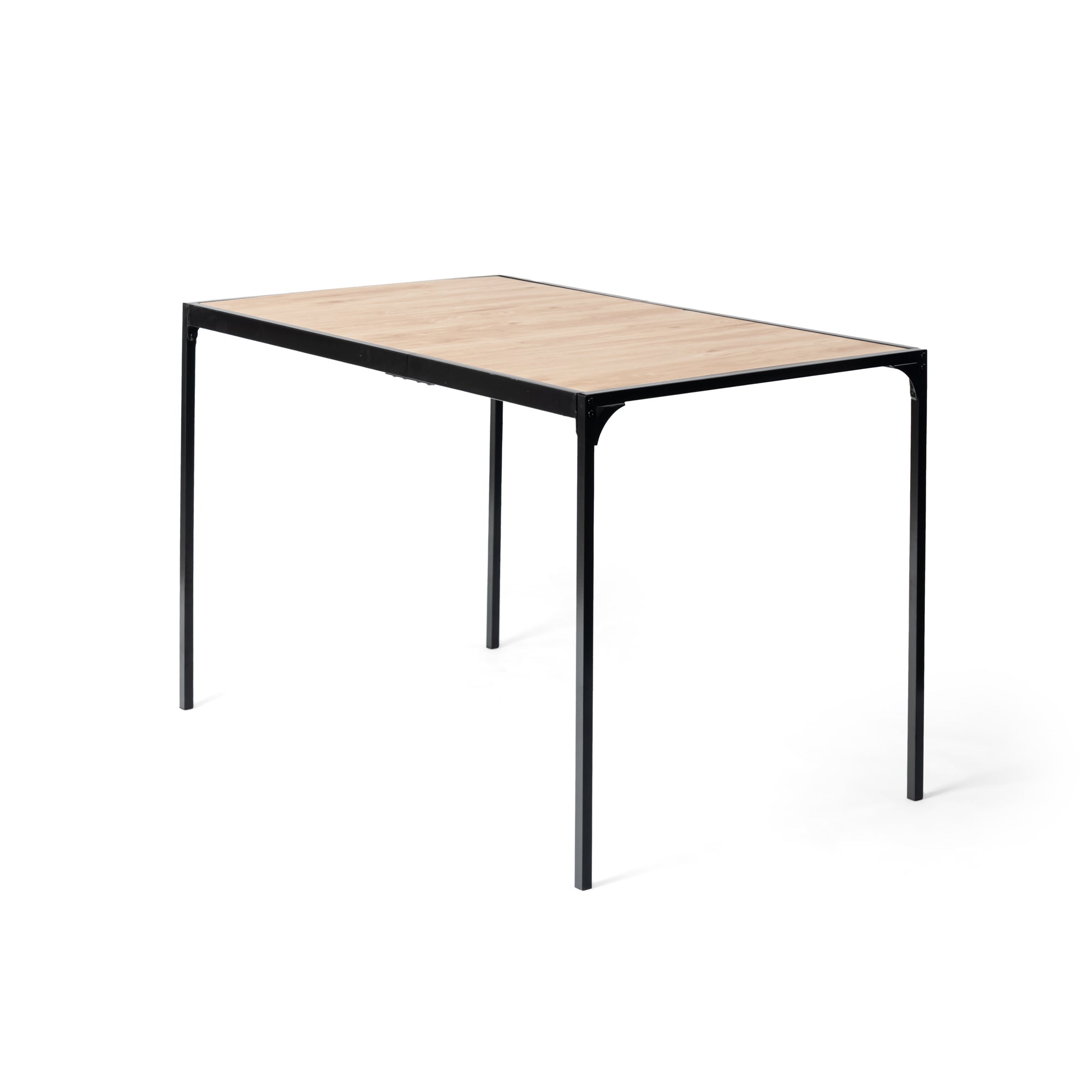 Homy Casa Milliken 5 Piece Dining Table Set 47” Table with 4 Charlton Grey Terry Upholstered Chairs