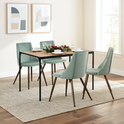 Milliken 5 Piece Dining Table Set with 4 Smeg Upholstered Chairs