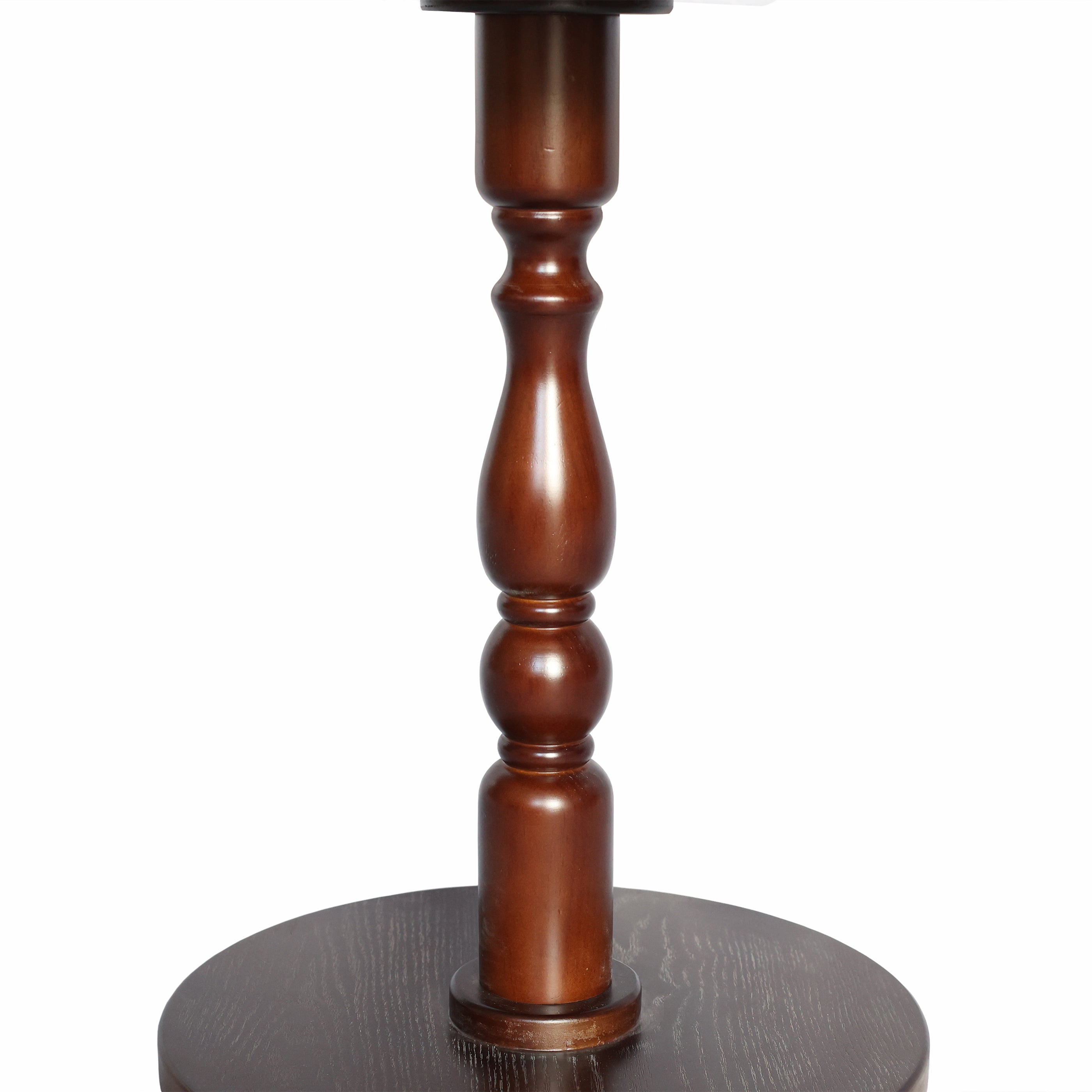 Monaco 23" Modern Wood Round Side Table
