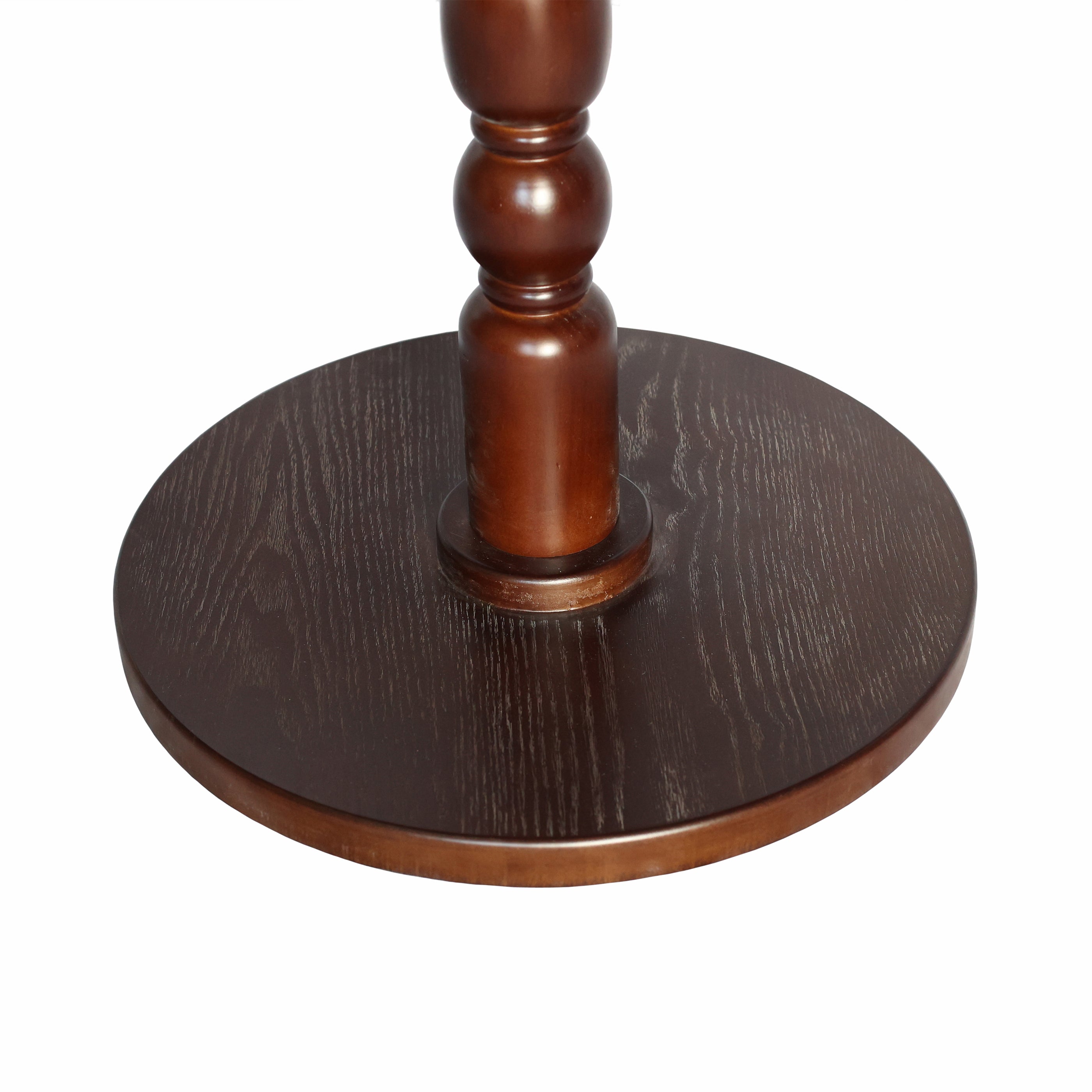 Monaco 23" Modern Wood Round Side Table