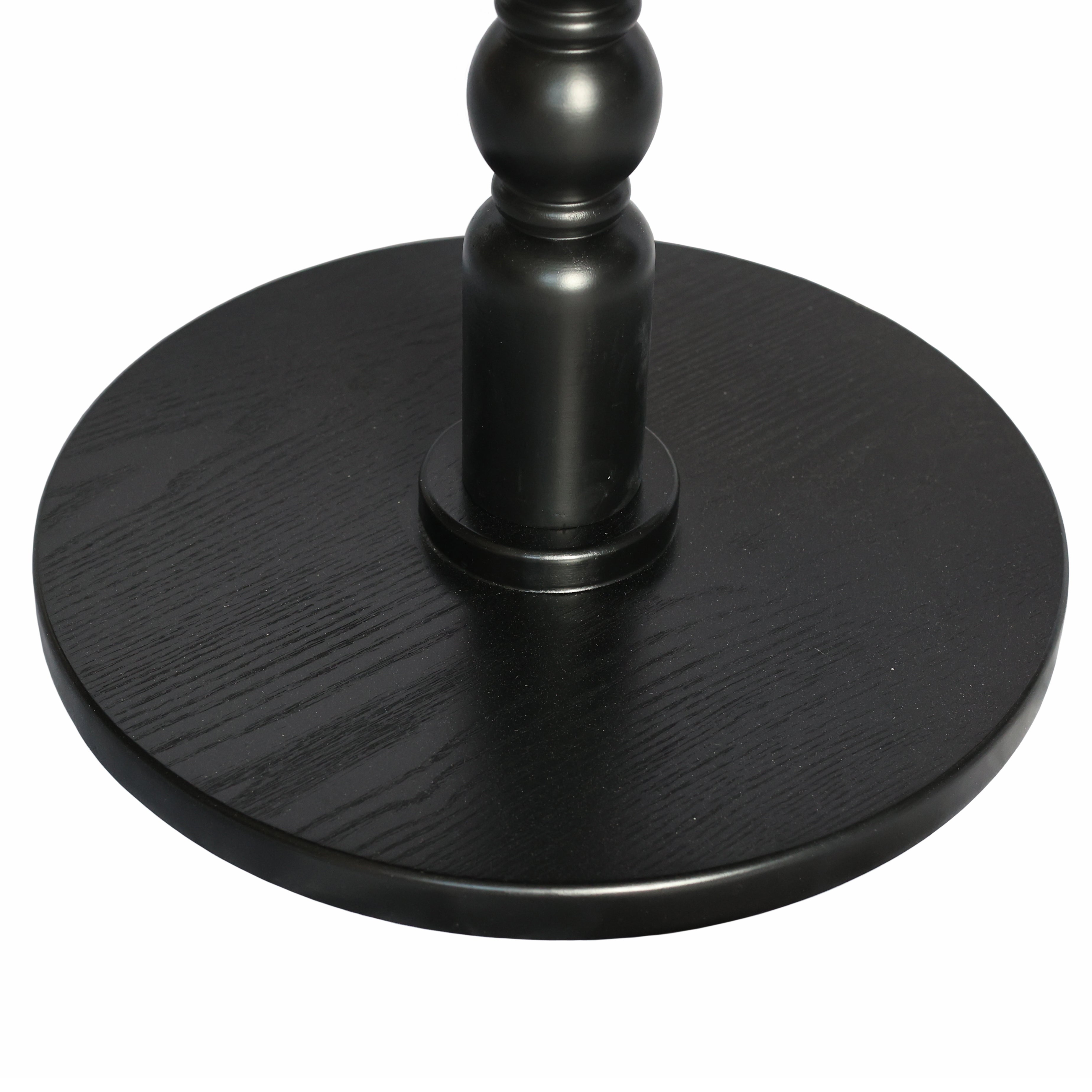 Monaco 23" Modern Wood Round Side Table