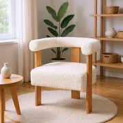 Zambezi Teddy Upholstered Modern Barrel Accent Chair