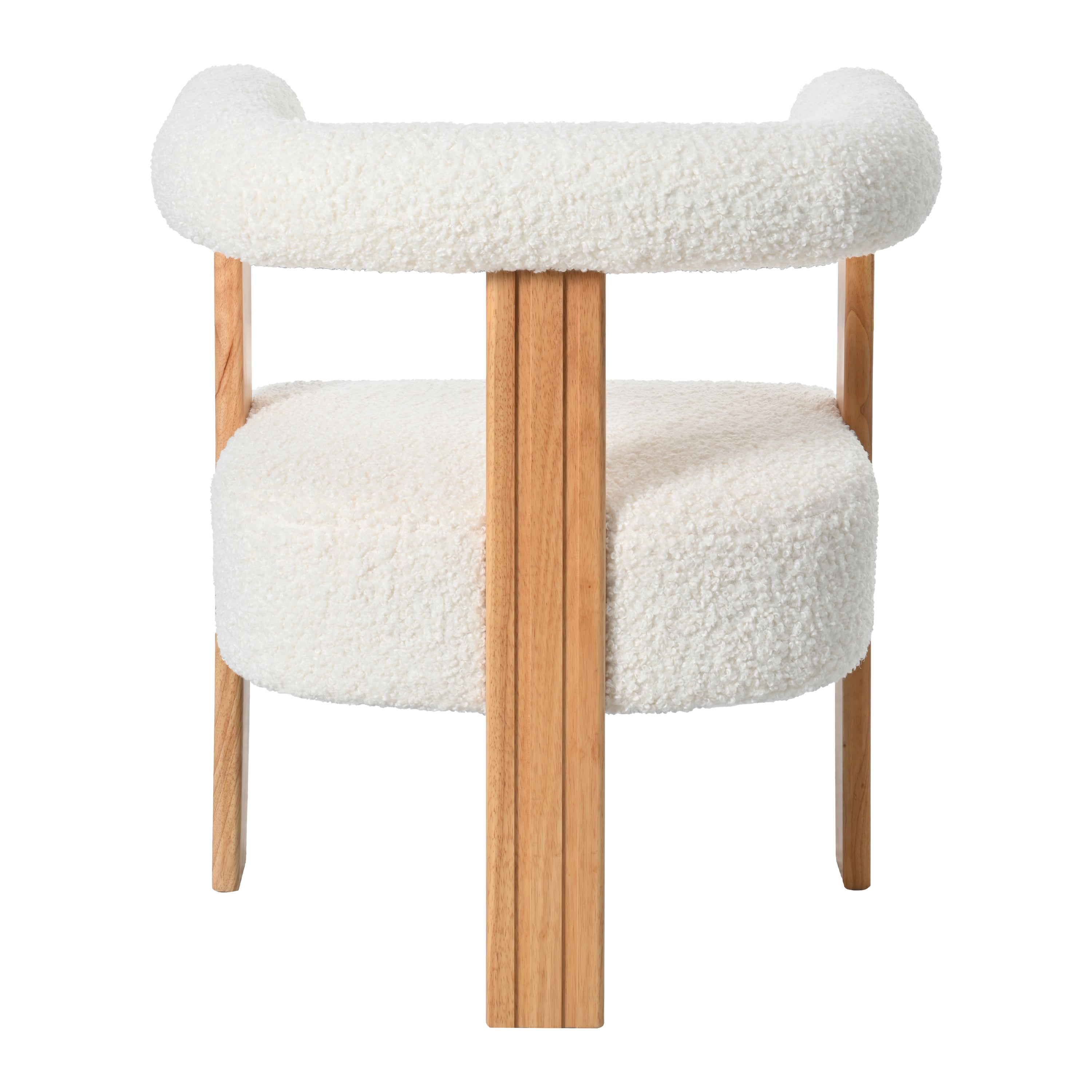 Zambezi Teddy Upholstered Modern Barrel Accent Chair